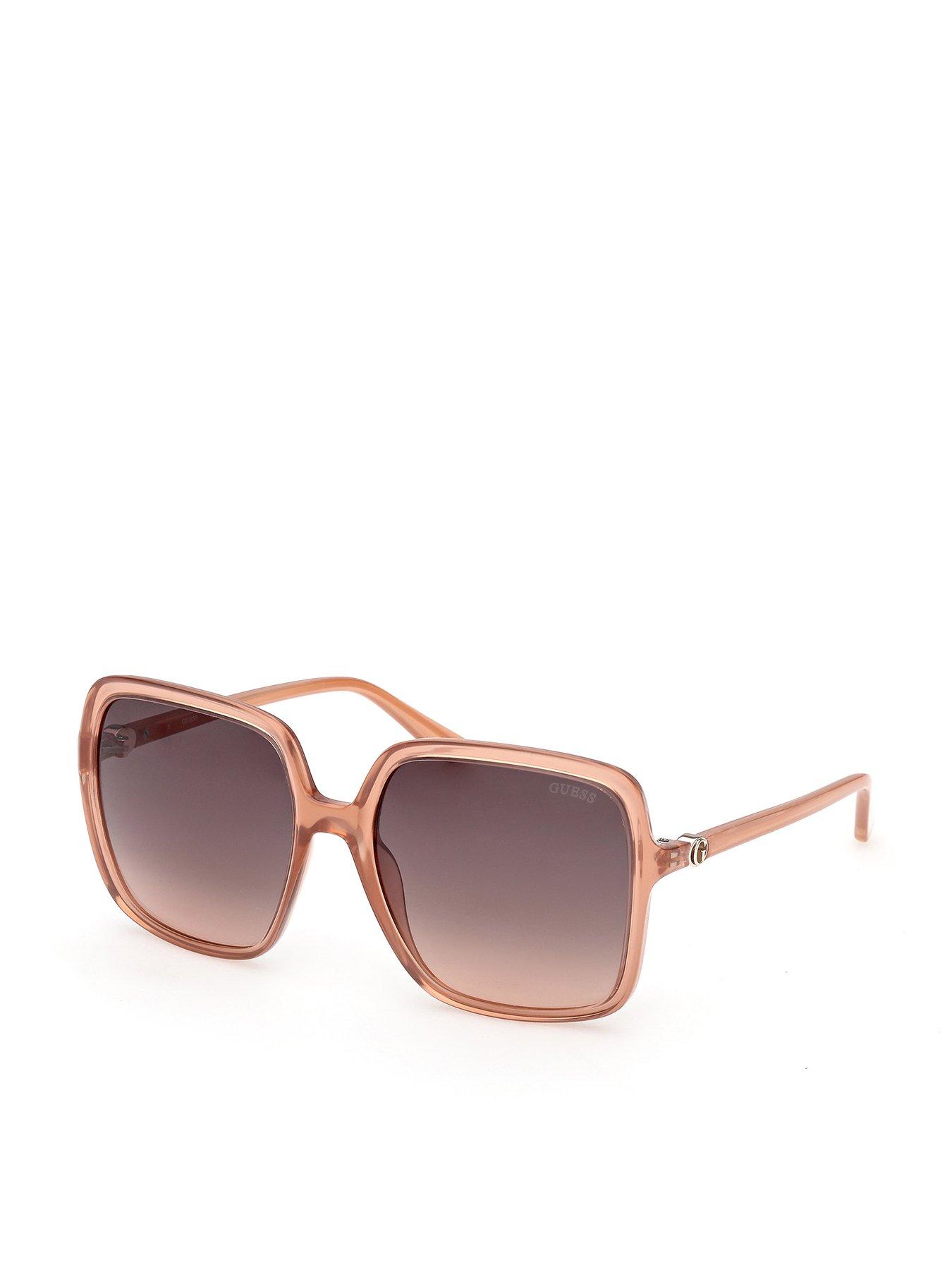 Image 1 of 5 of Guess Square Sunglasses - Orange
