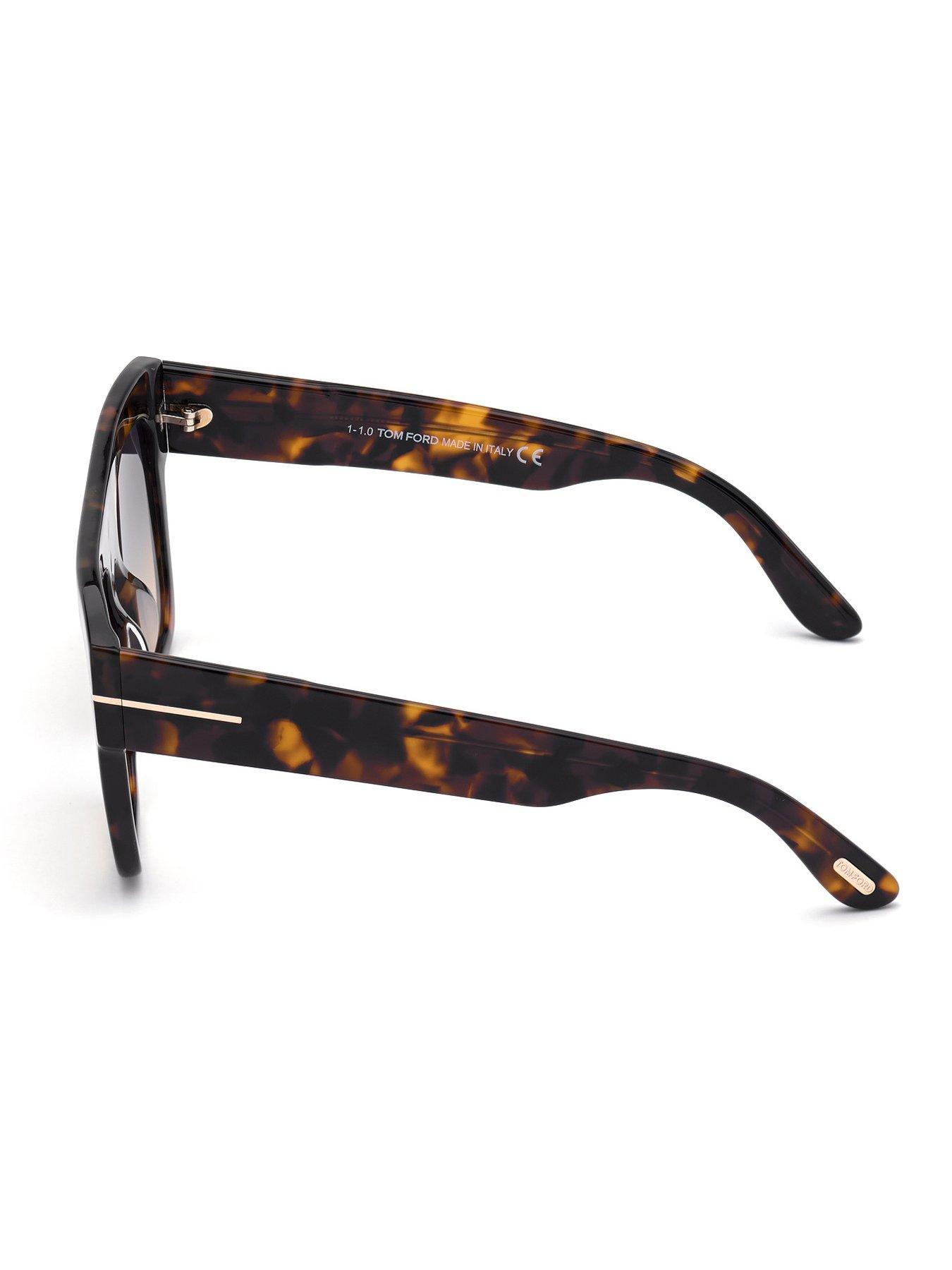 Image 3 of 6 of Tom Ford Renee Square Sunglasses - Dark Havana