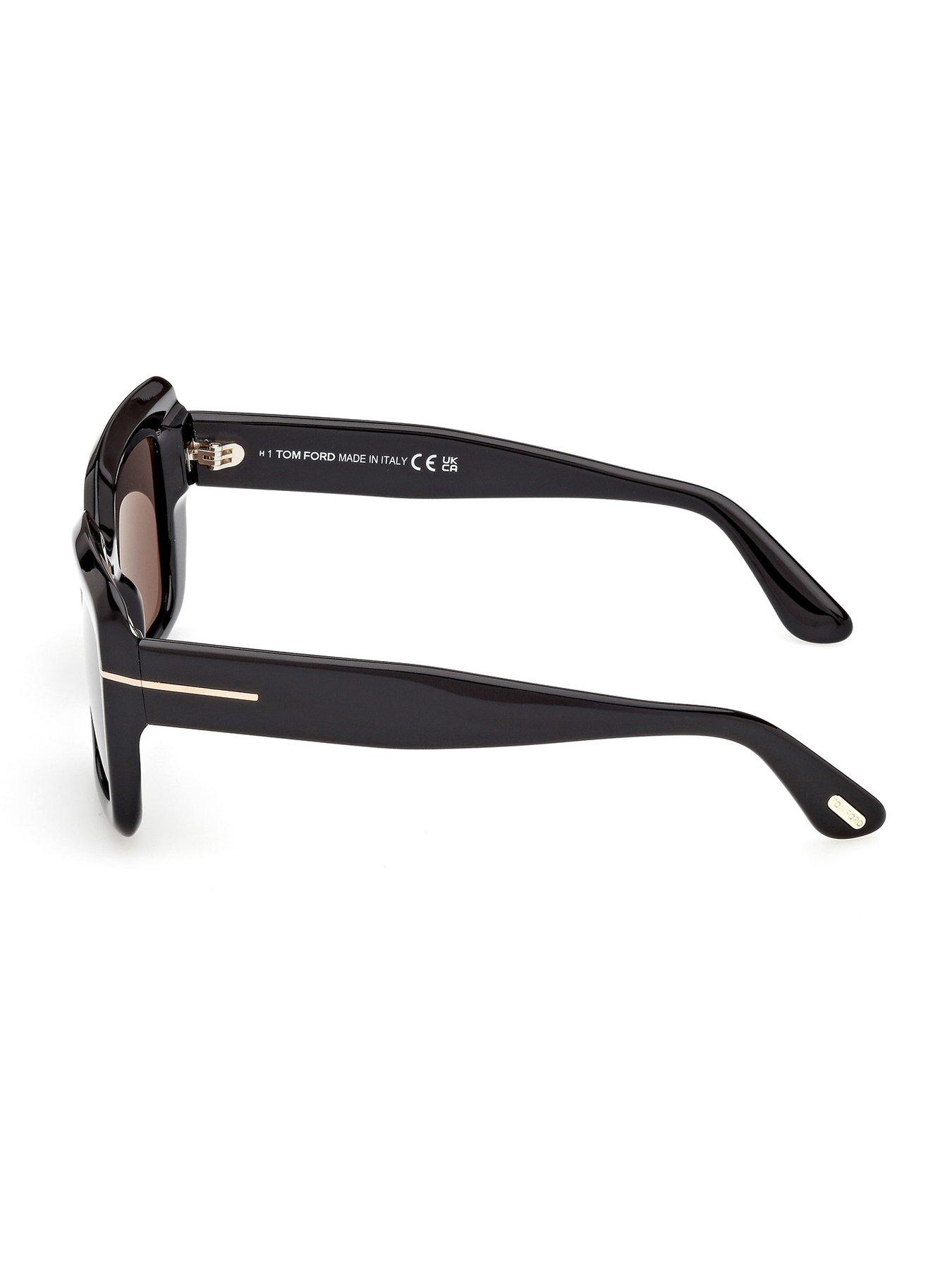 Image 3 of 6 of Tom Ford Leila Rectangular Sunglasses - Black