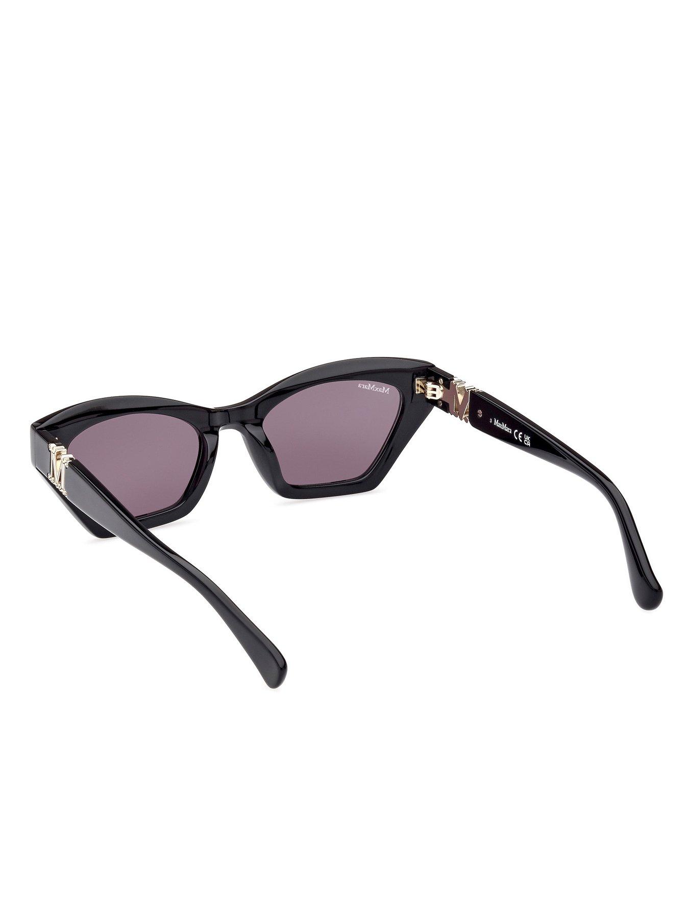 Image 3 of 6 of Max Mara Emme 13 Cat Eye Sunglasses - Shiny Black
