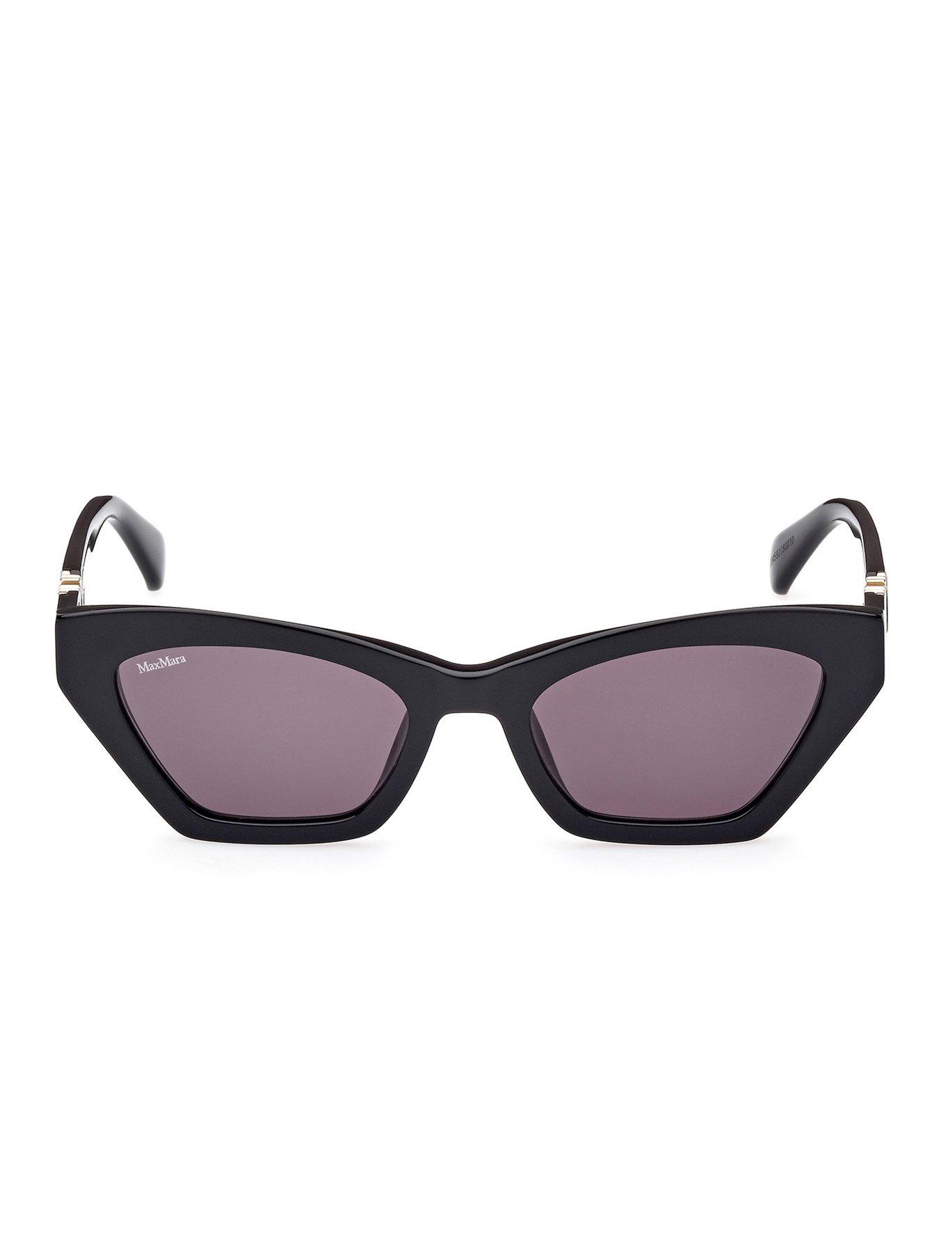 Image 5 of 6 of Max Mara Emme 13 Cat Eye Sunglasses - Shiny Black