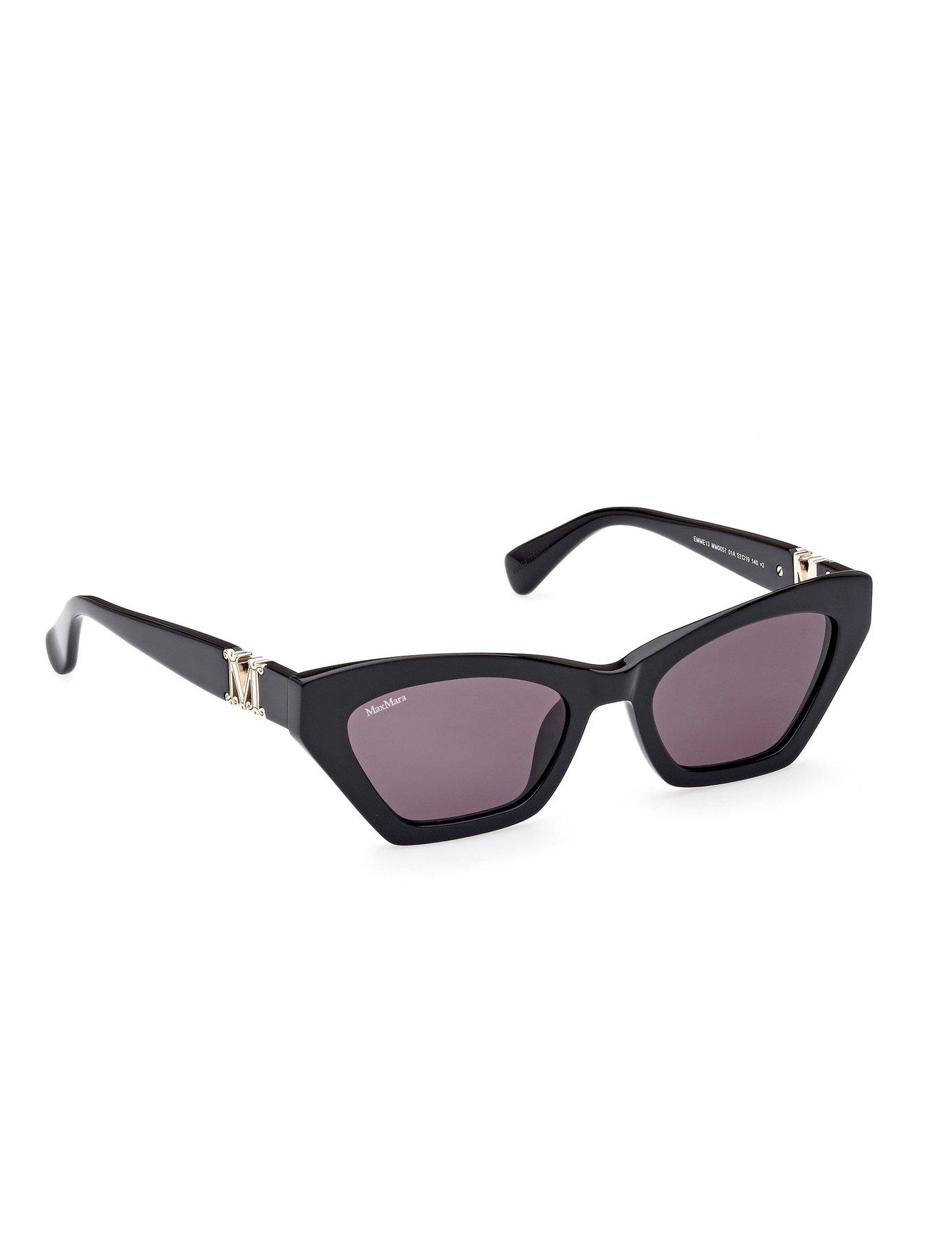 Image 6 of 6 of Max Mara Emme 13 Cat Eye Sunglasses - Shiny Black
