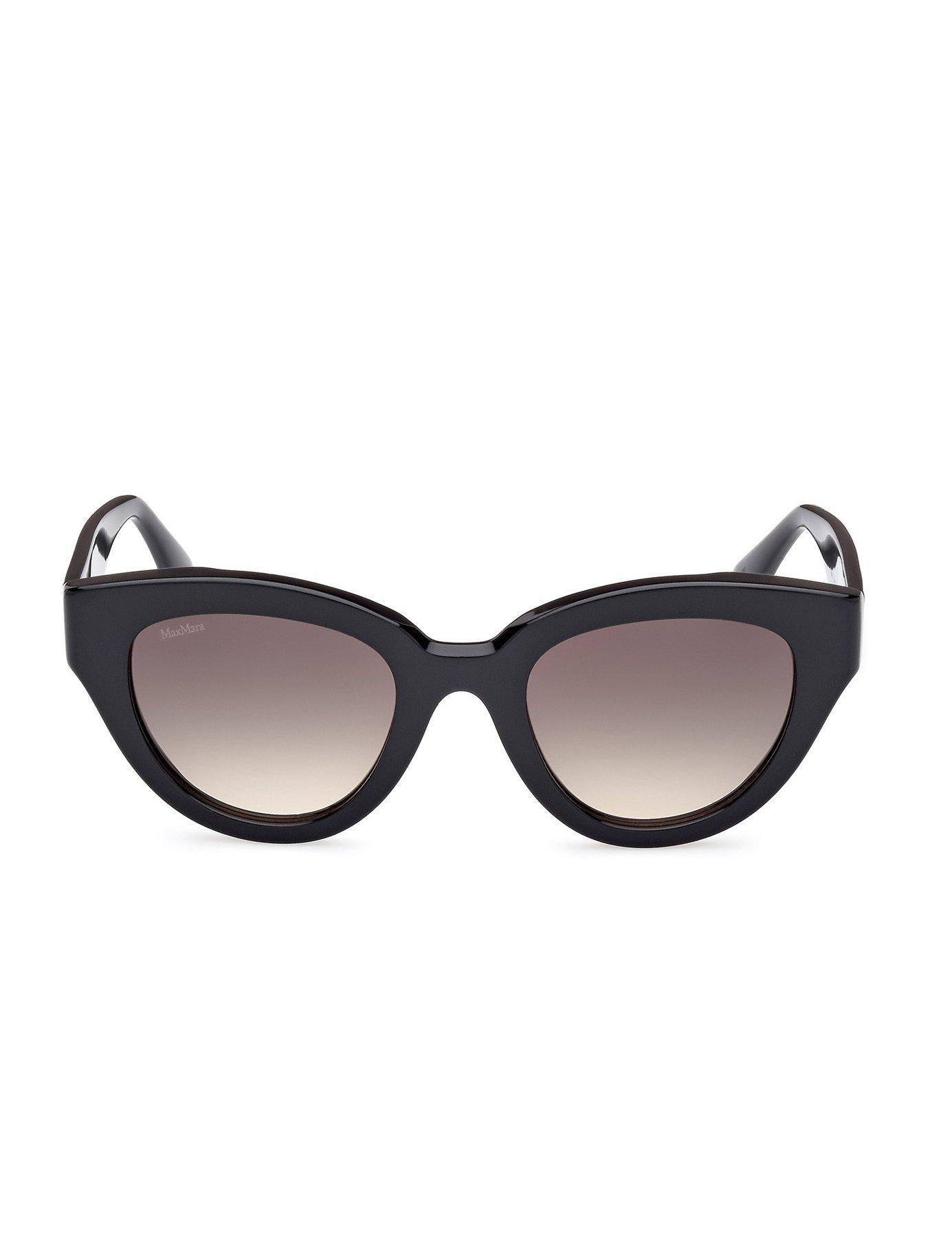Image 5 of 6 of Max Mara Glimpse Cat Eye Sunglasses - Shiny Black