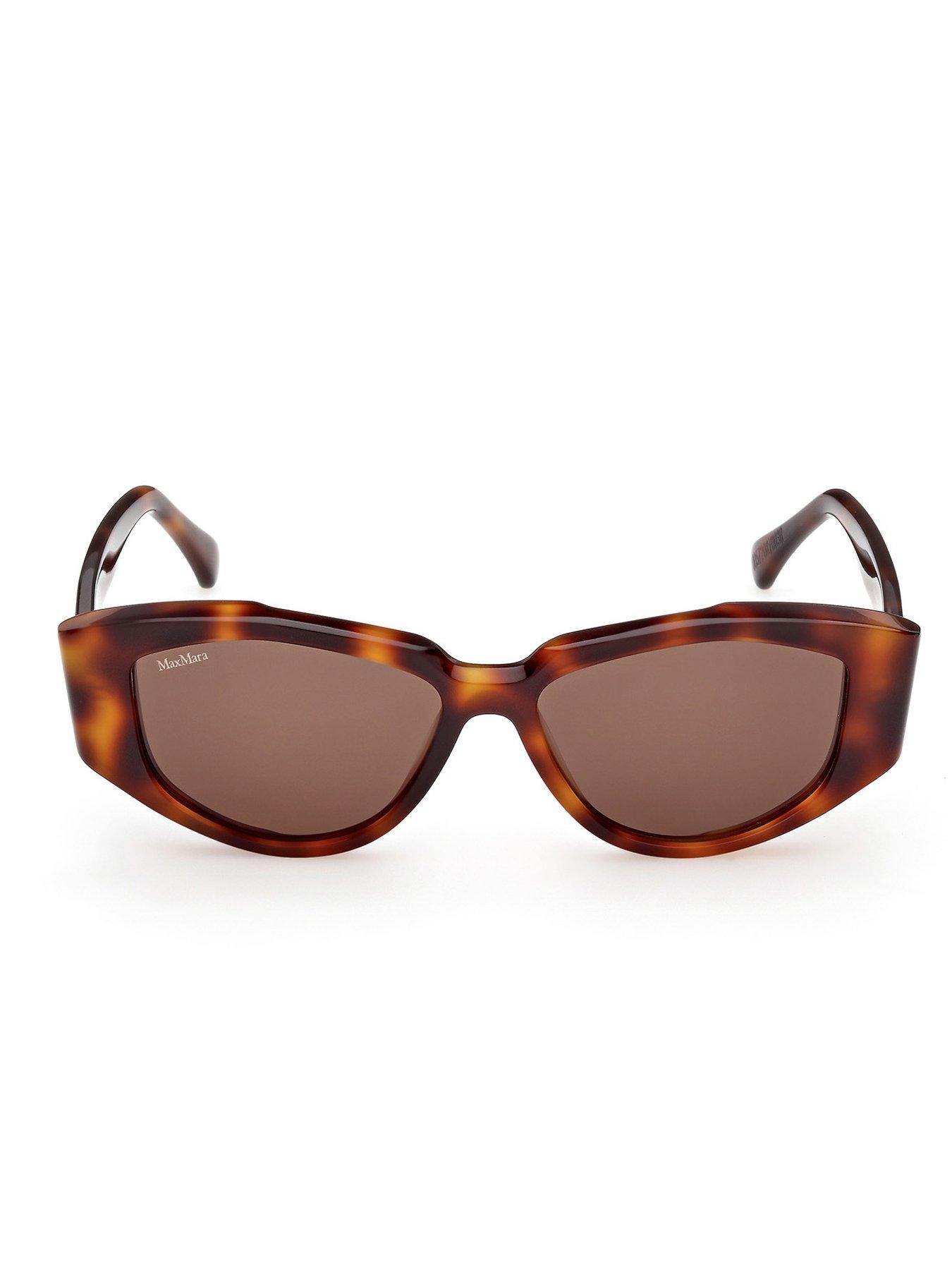 Image 5 of 6 of Max Mara Lee 4 Round Sunglasses - Dark Havana