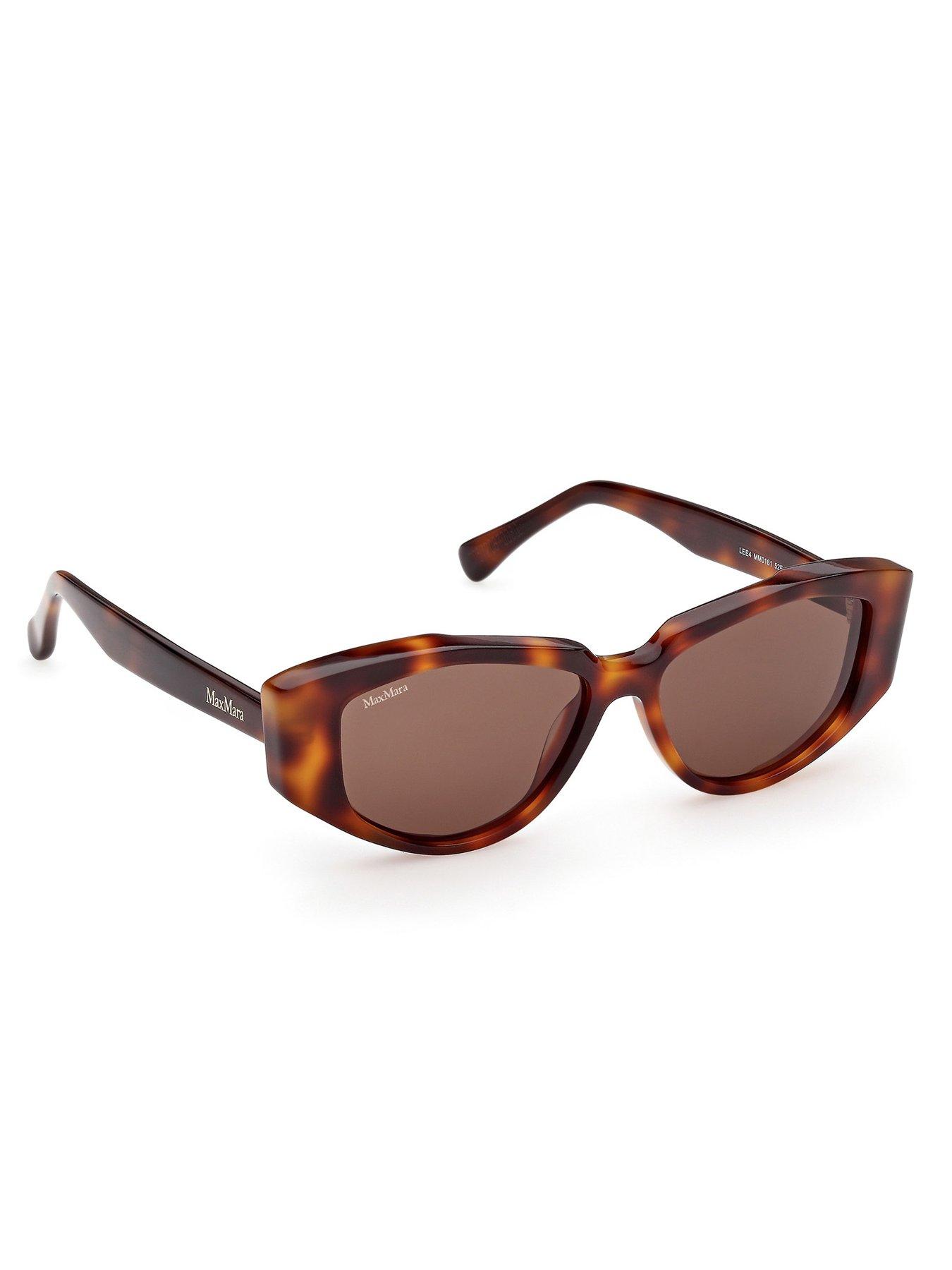 Image 6 of 6 of Max Mara Lee 4 Round Sunglasses - Dark Havana