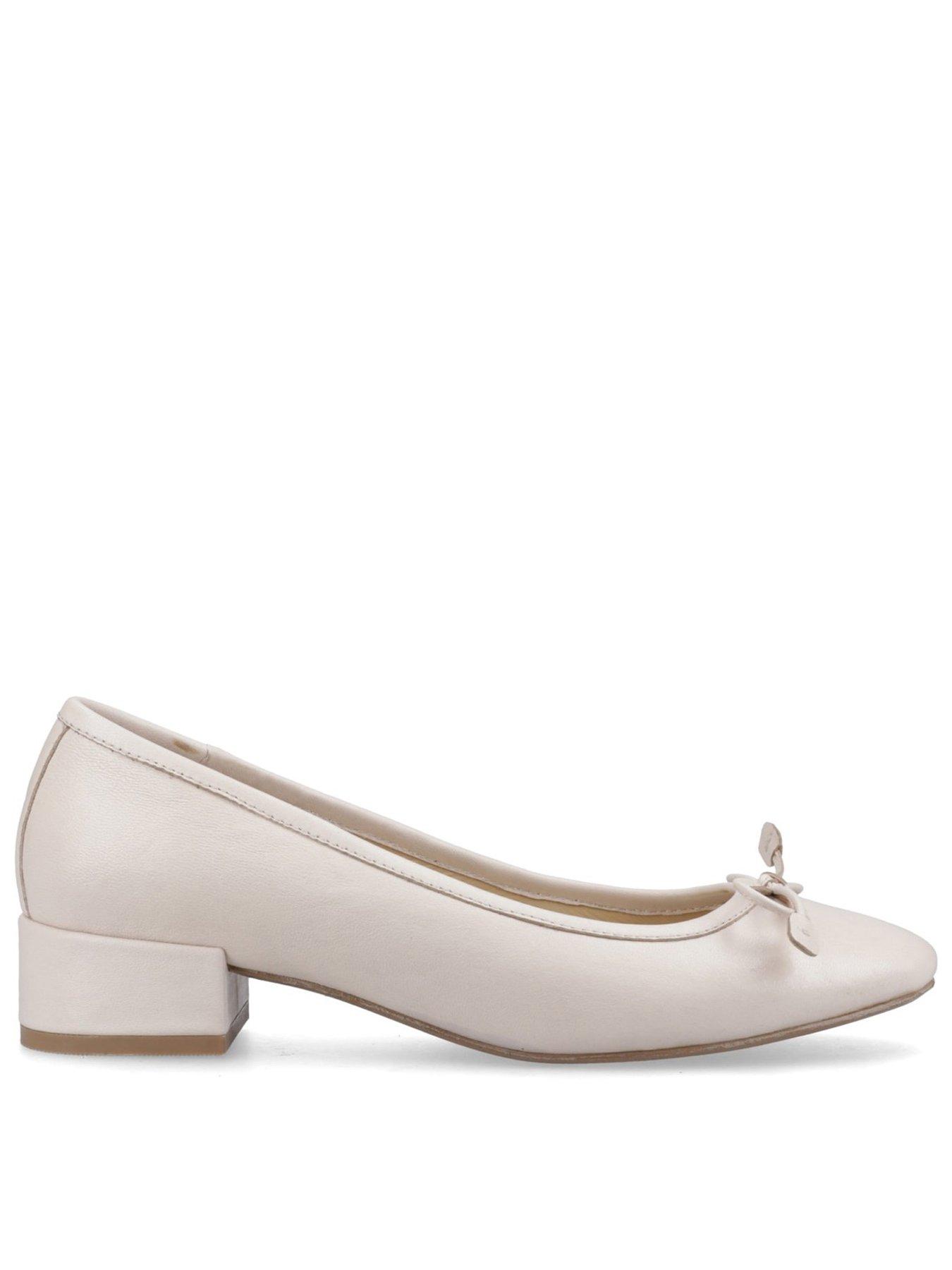 Image 1 of 5 of Hush Puppies Silvia Low Heel-ivory