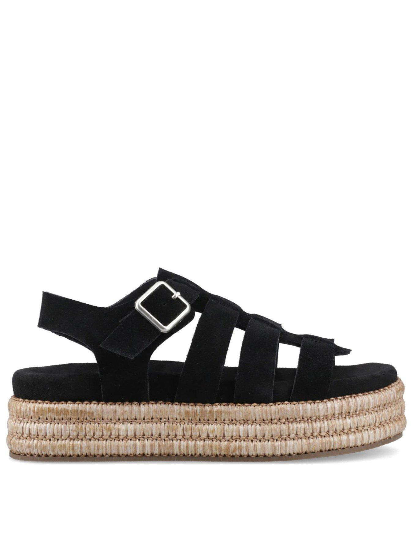 Hush Puppies Rosetta Gladiator-black/tan