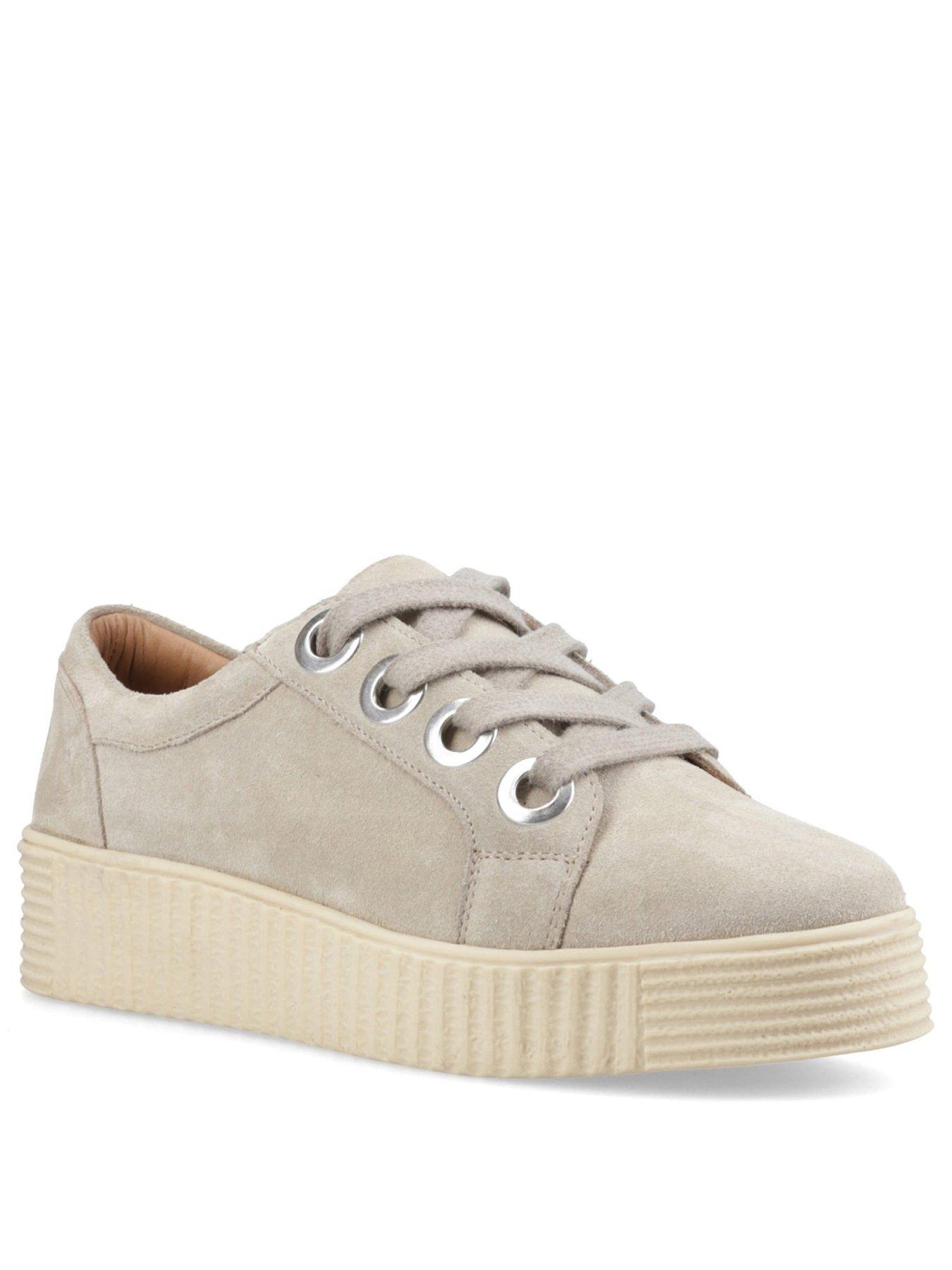 Image 2 of 5 of Hush Puppies Tamsin Suede Trainer-taupe