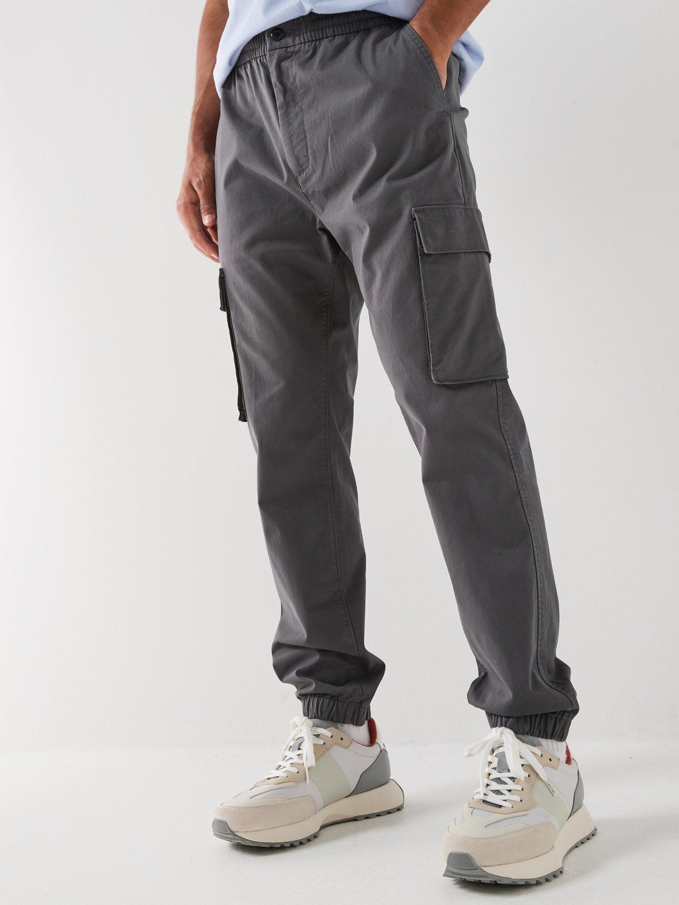 Calvin Klein Jeans Calvin Klein Jeans Skinny Cotton Cargo Trousers - Grey