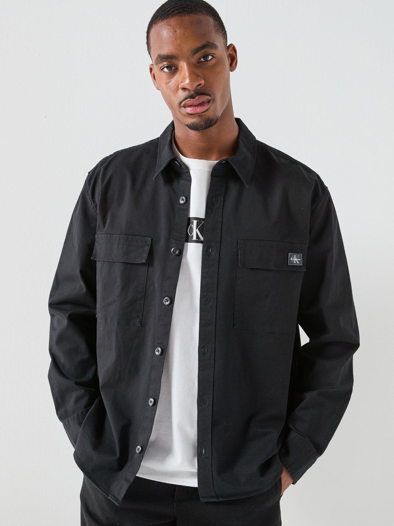 Calvin Klein Jeans Calvin Klein Jeans Utility Relaxed Overshirt - Black