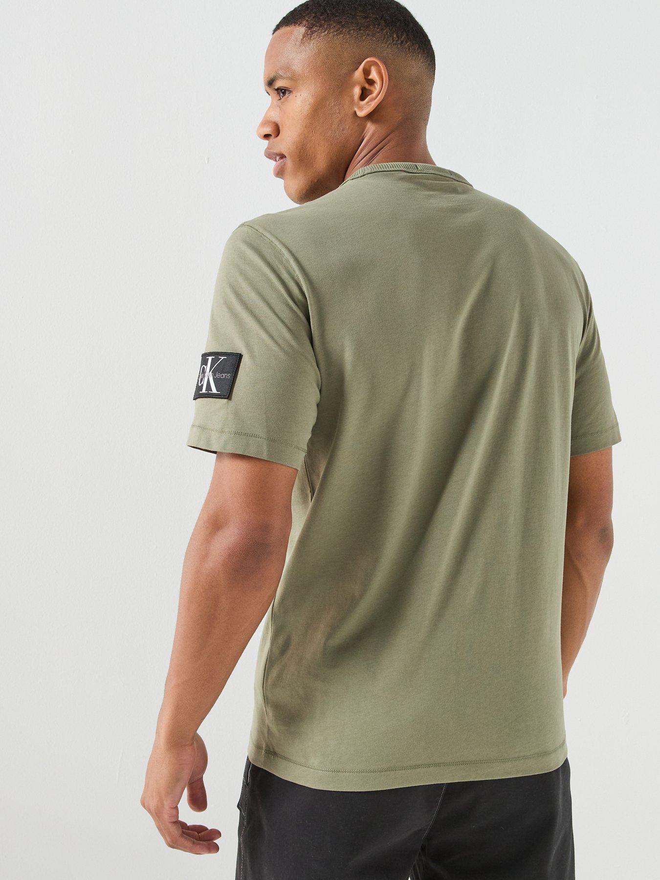 Image 2 of 5 of Calvin Klein Jeans Crew Neck&nbsp;CK&nbsp;Badge T-Shirt - Green