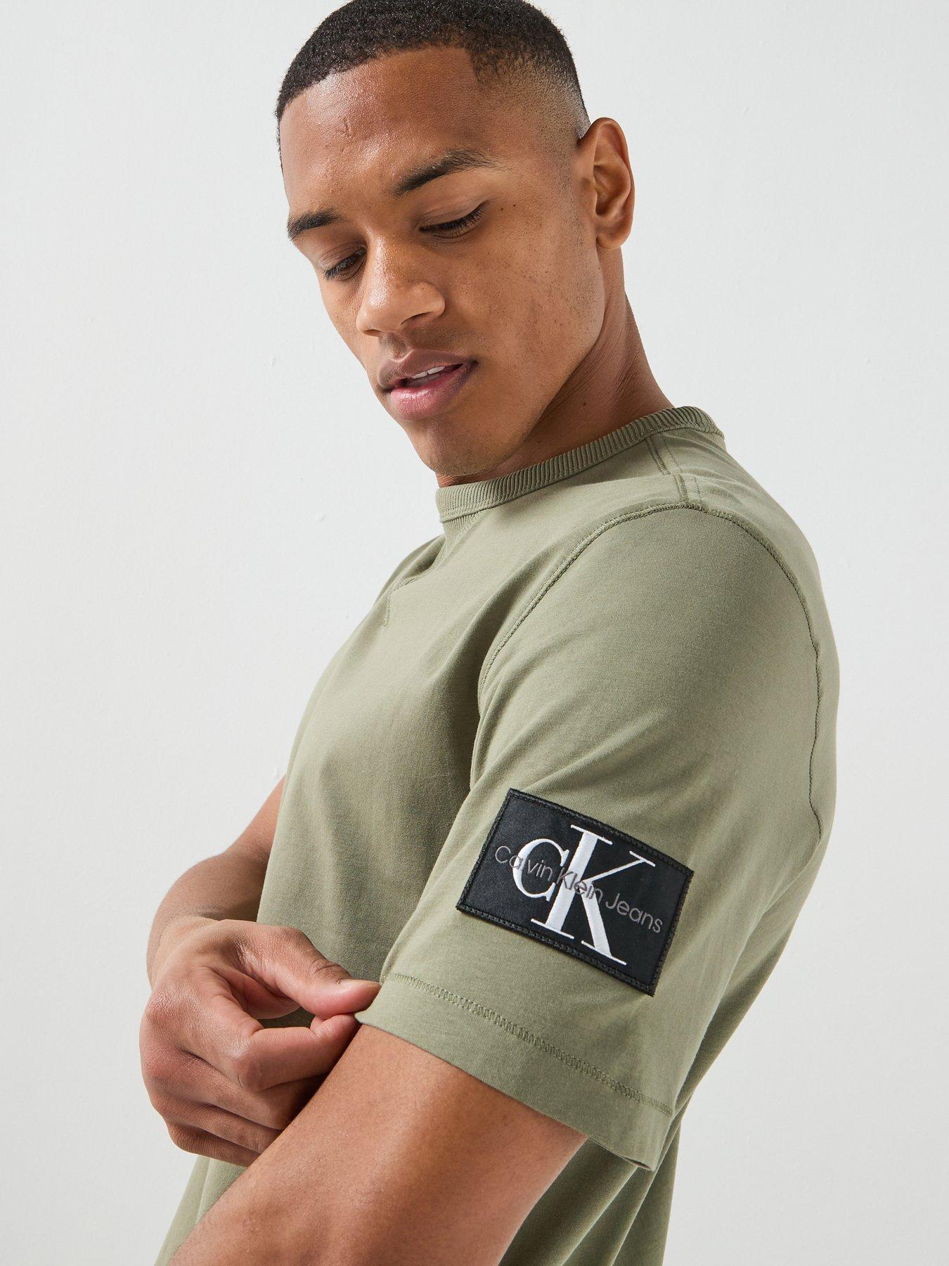 Image 4 of 5 of Calvin Klein Jeans Crew Neck&nbsp;CK&nbsp;Badge T-Shirt - Green