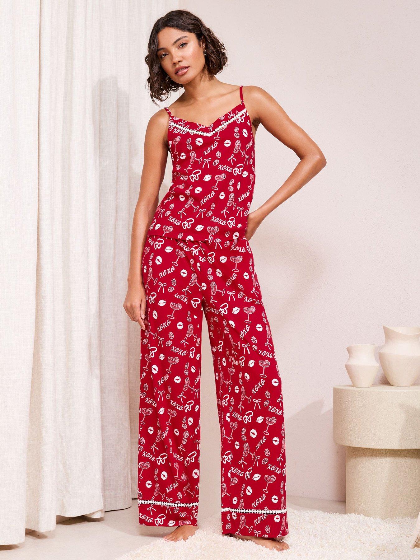 friends-like-these-xoxo-cami-pyjama-set-redfront