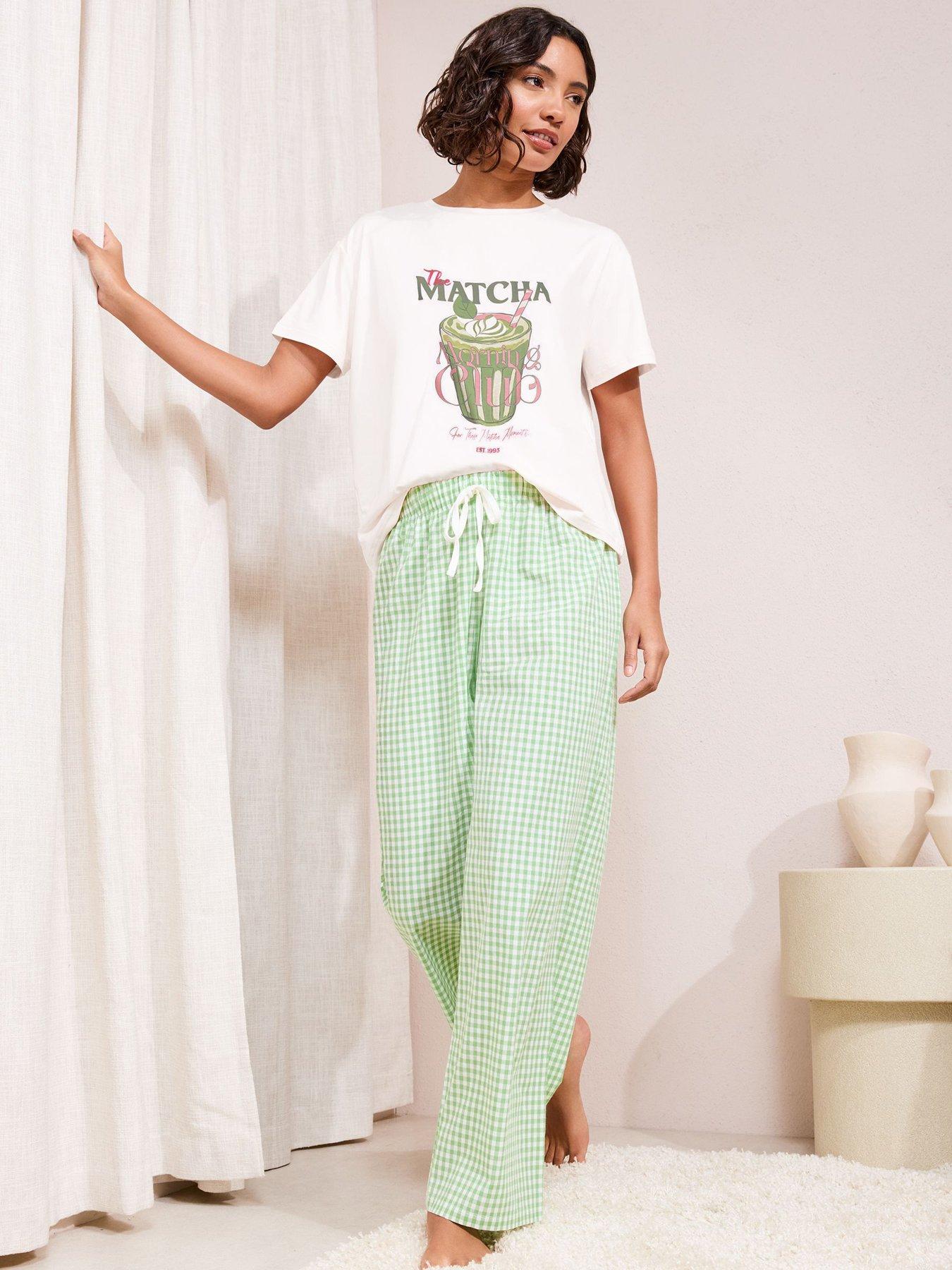 Friends Like These Matcha Pyjama Set - Green
