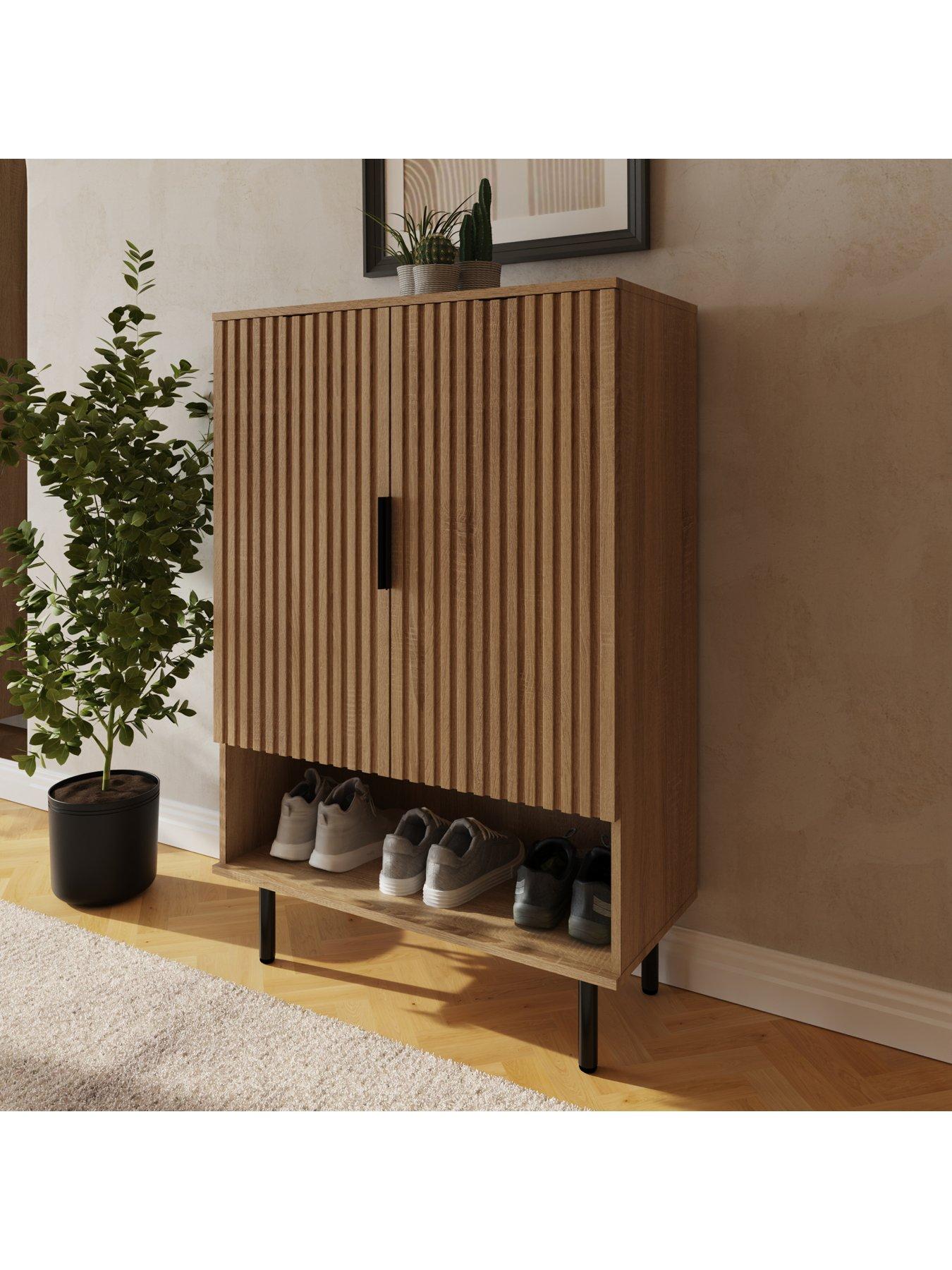 Image 5 of 7 of GFW Nervata Shoe Cabinet - FSC&reg; Certified