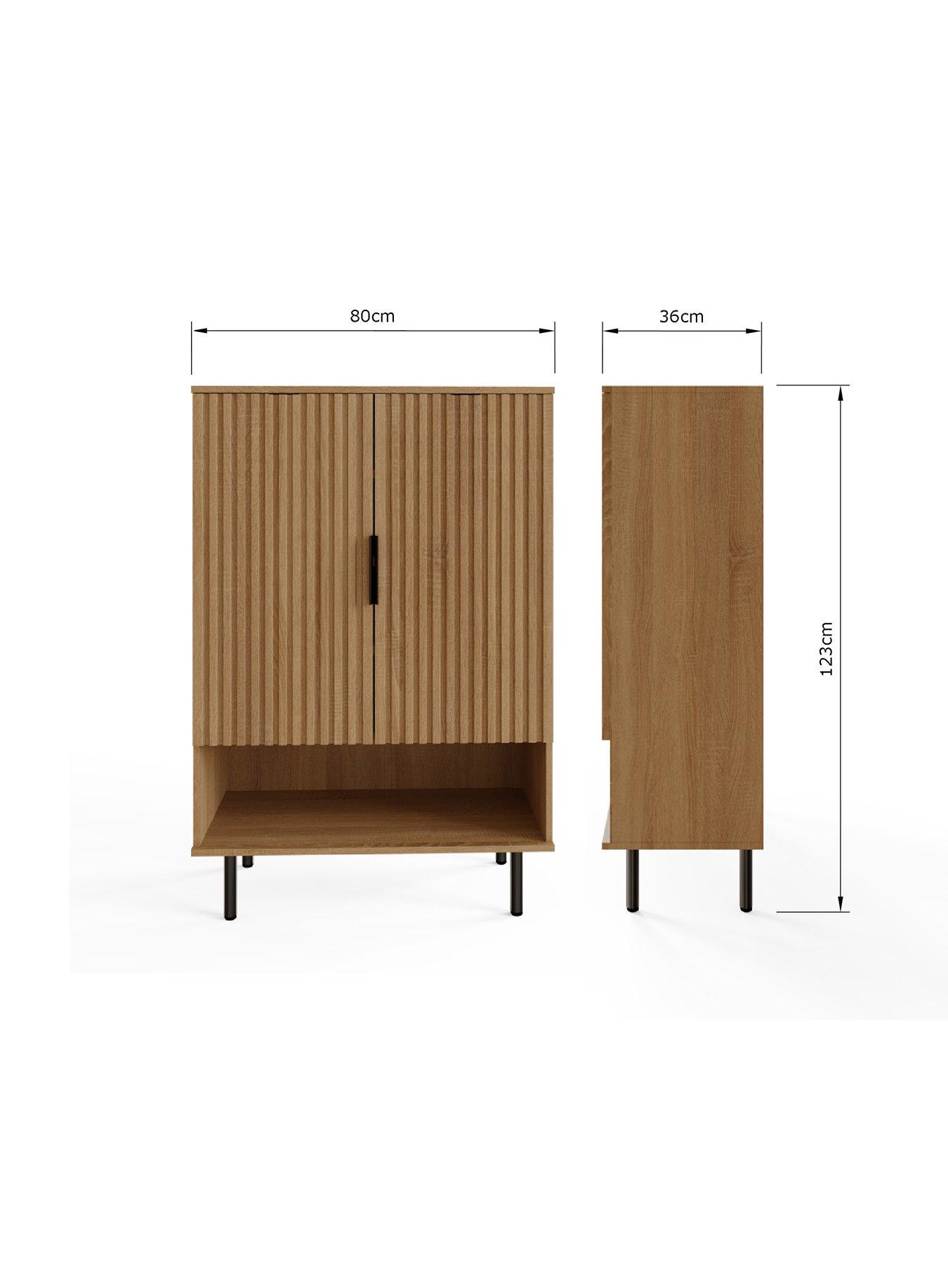 Image 7 of 7 of GFW Nervata Shoe Cabinet - FSC&reg; Certified