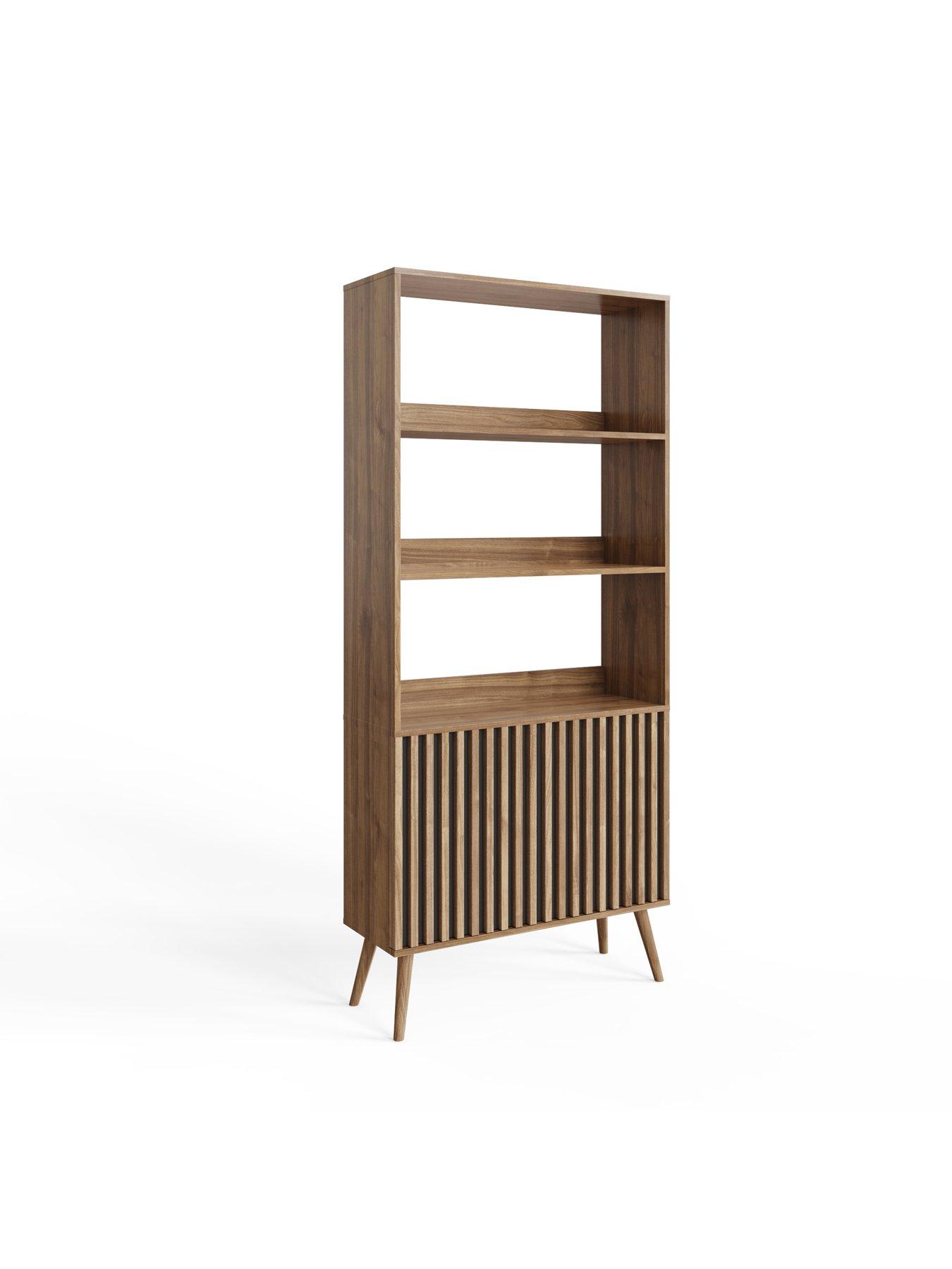 Image 3 of 6 of GFW Rowen Storage Bookcase - Oak/Black&nbsp;- FSC&reg; Certified