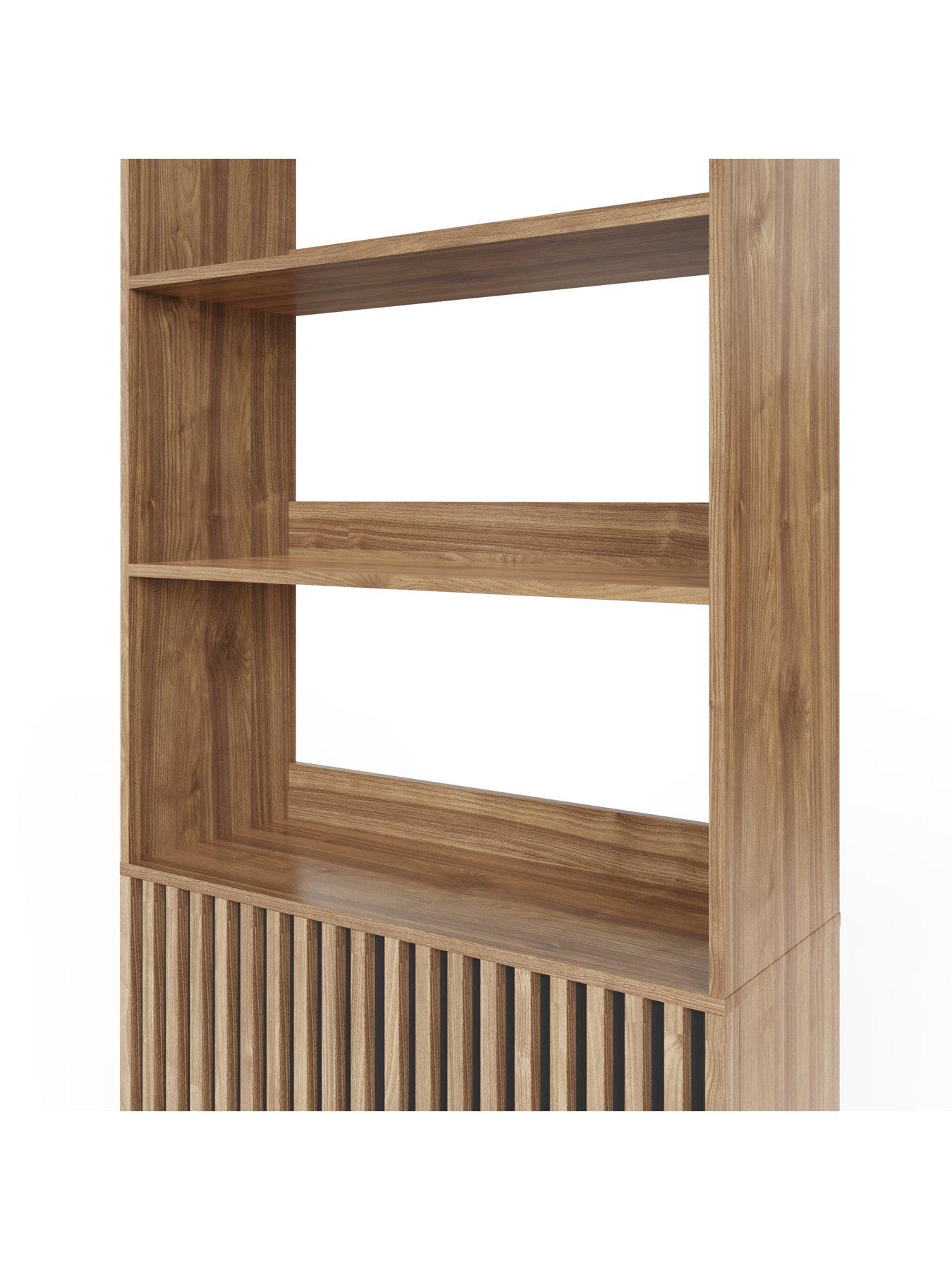 Image 5 of 6 of GFW Rowen Storage Bookcase - Oak/Black&nbsp;- FSC&reg; Certified