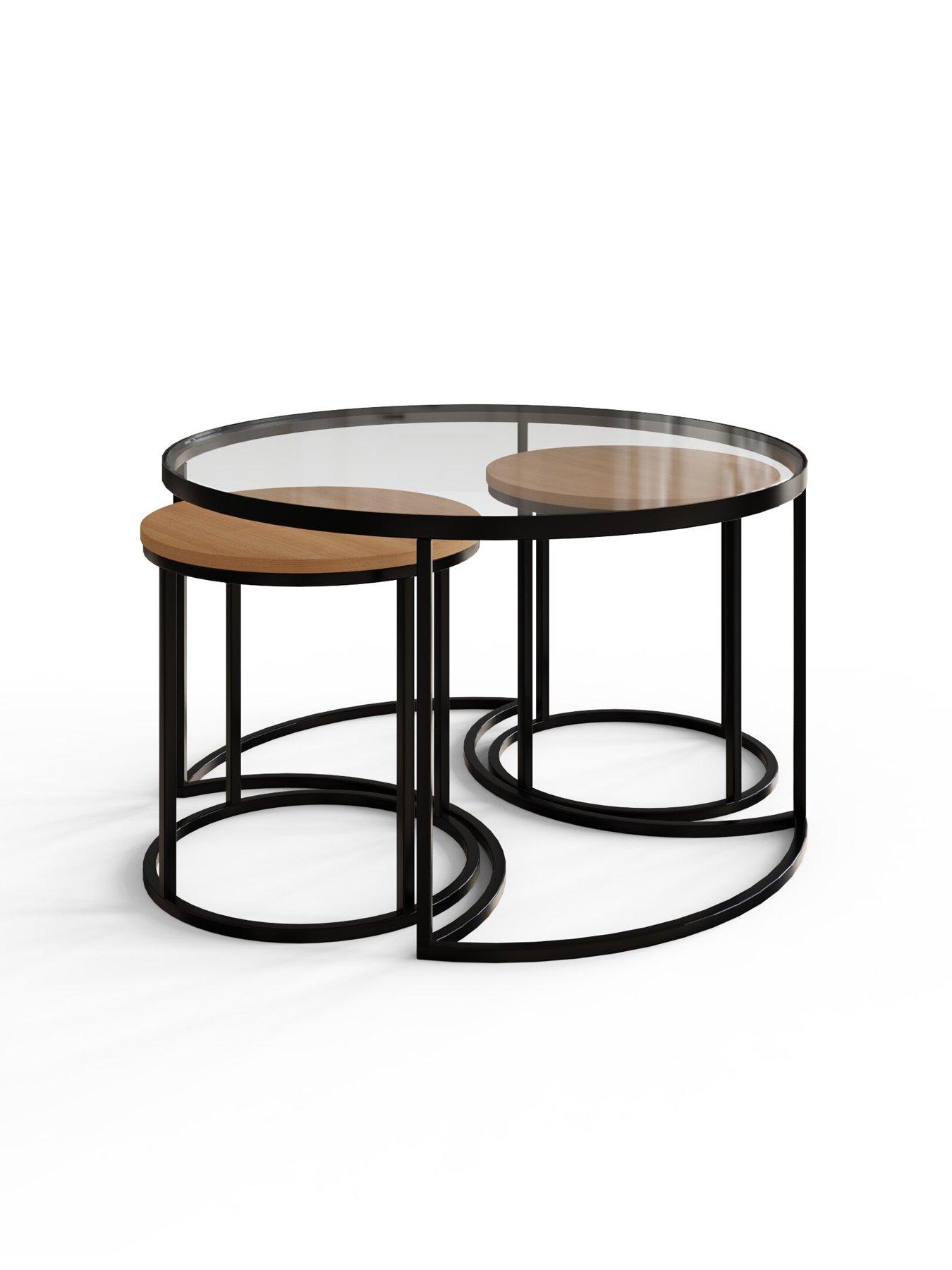 Image 4 of 7 of GFW Femi Set Of 3 Nesting Tables