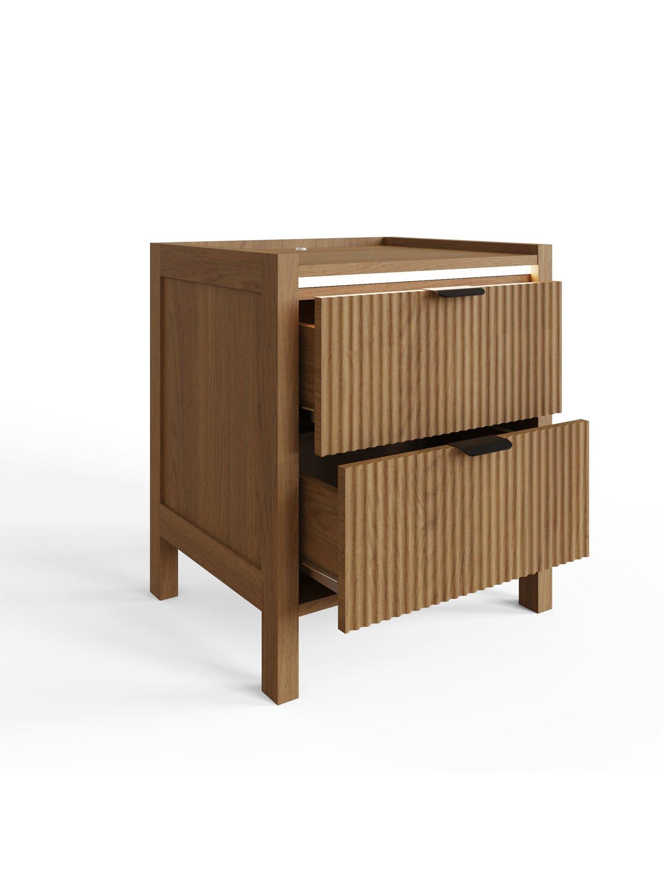 Image 4 of 7 of GFW Zion 2 Drawer Led Bedside Chest