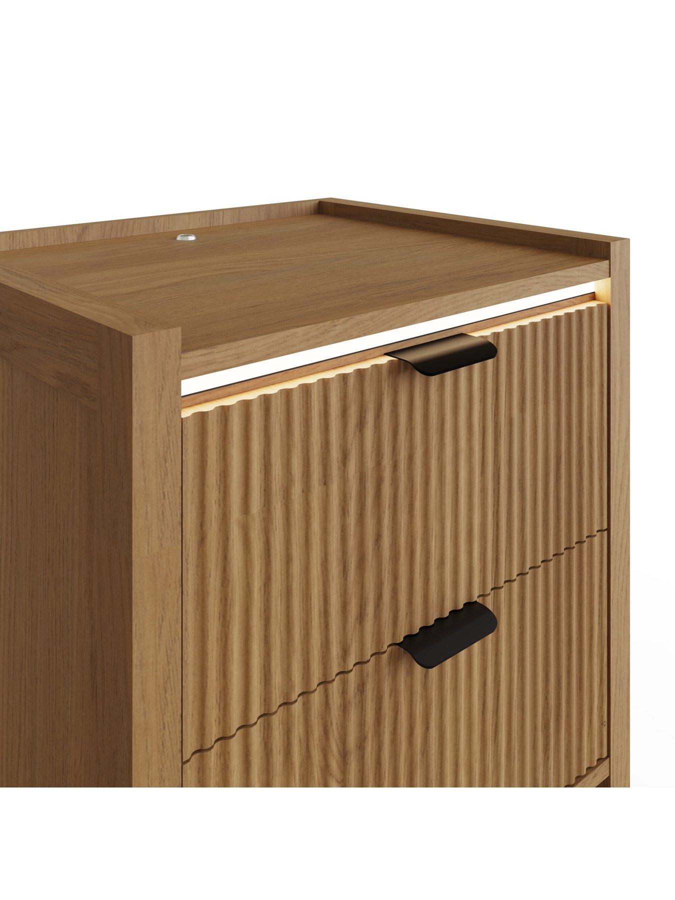 Image 6 of 7 of GFW Zion 2 Drawer Led Bedside Chest