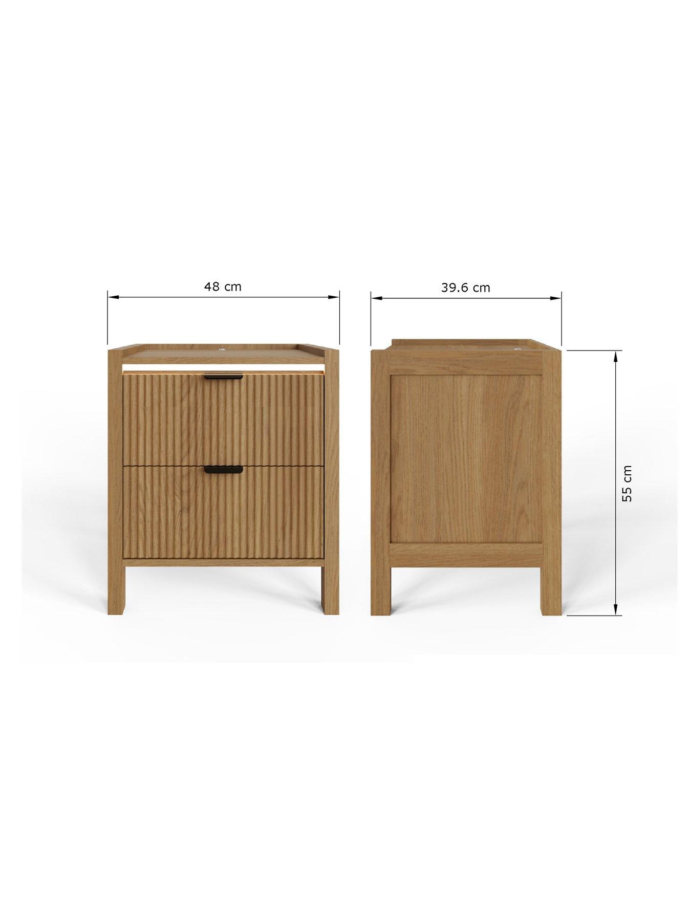 Image 7 of 7 of GFW Zion 2 Drawer Led Bedside Chest