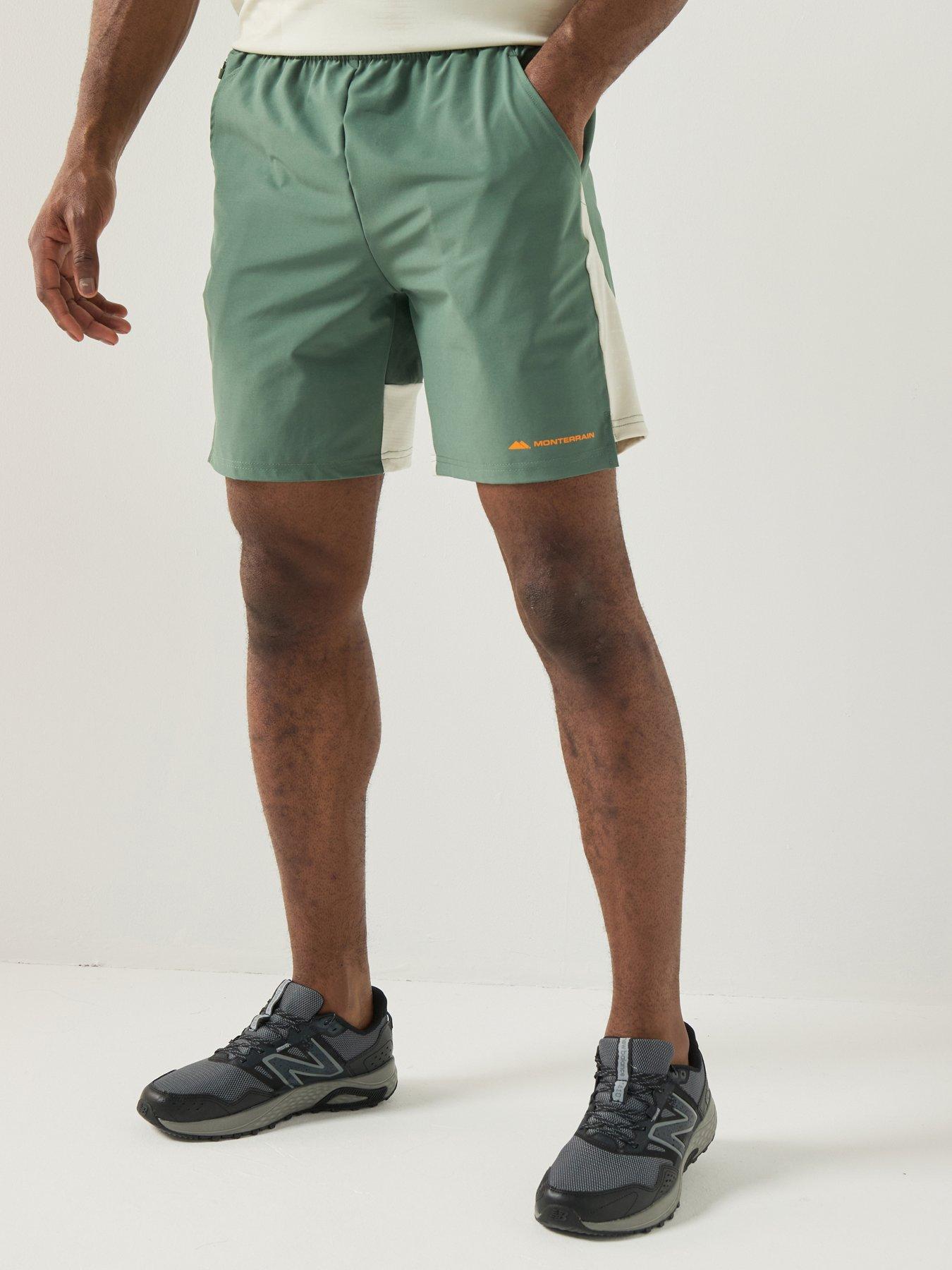 Image 1 of 6 of Monterrain Mens Divide Woven Running Short - Green