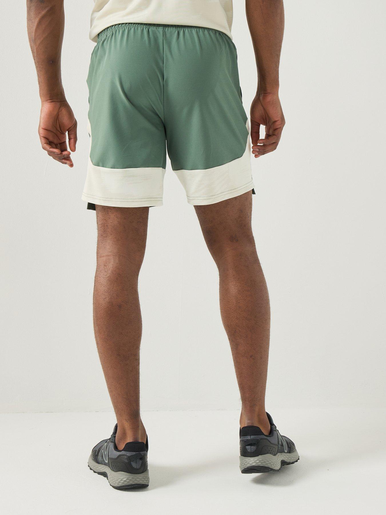 Image 2 of 6 of Monterrain Mens Divide Woven Running Short - Green