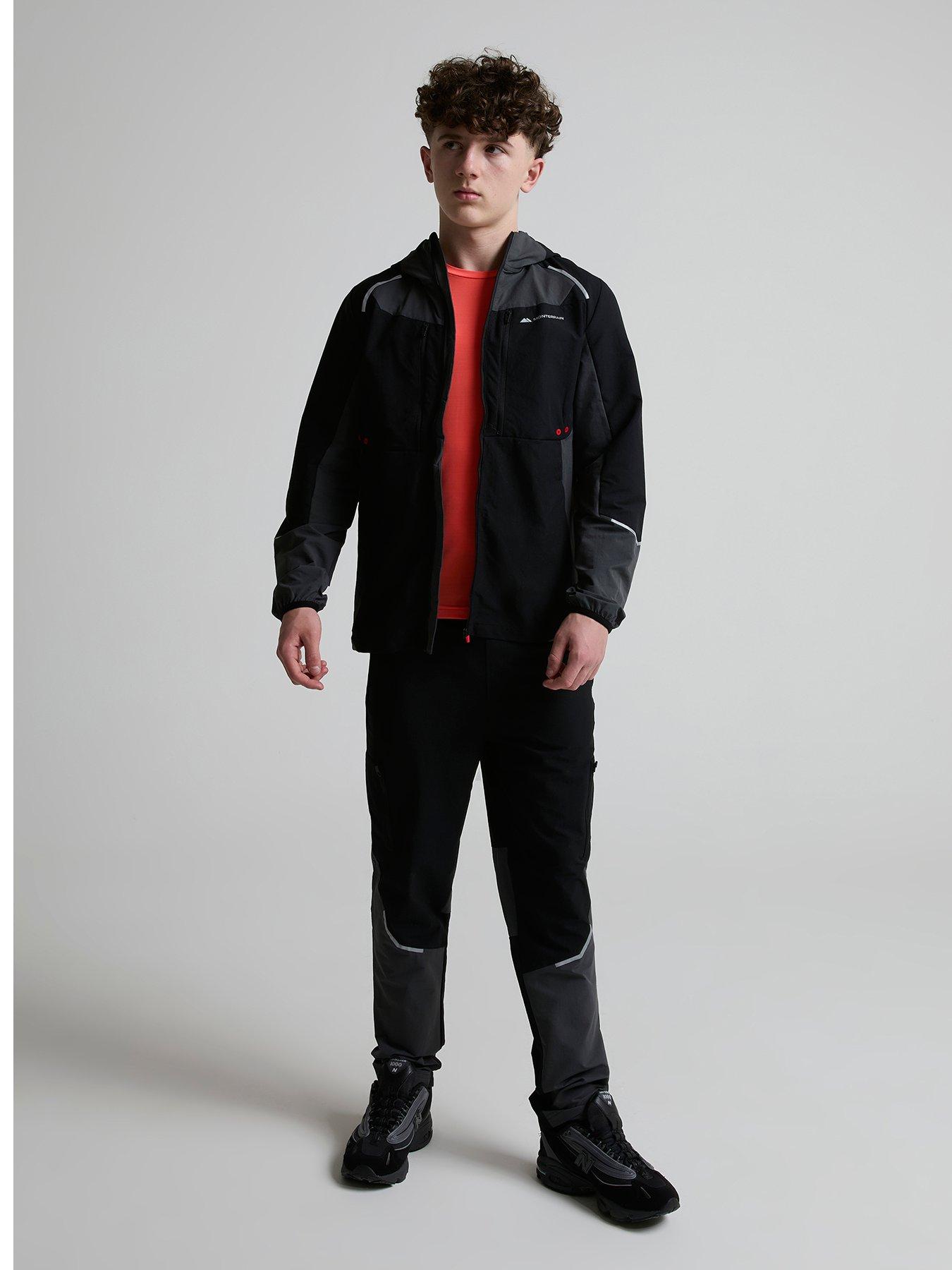 monterrain-kids-tempest-woven-hooded-jacket-blackstillFront