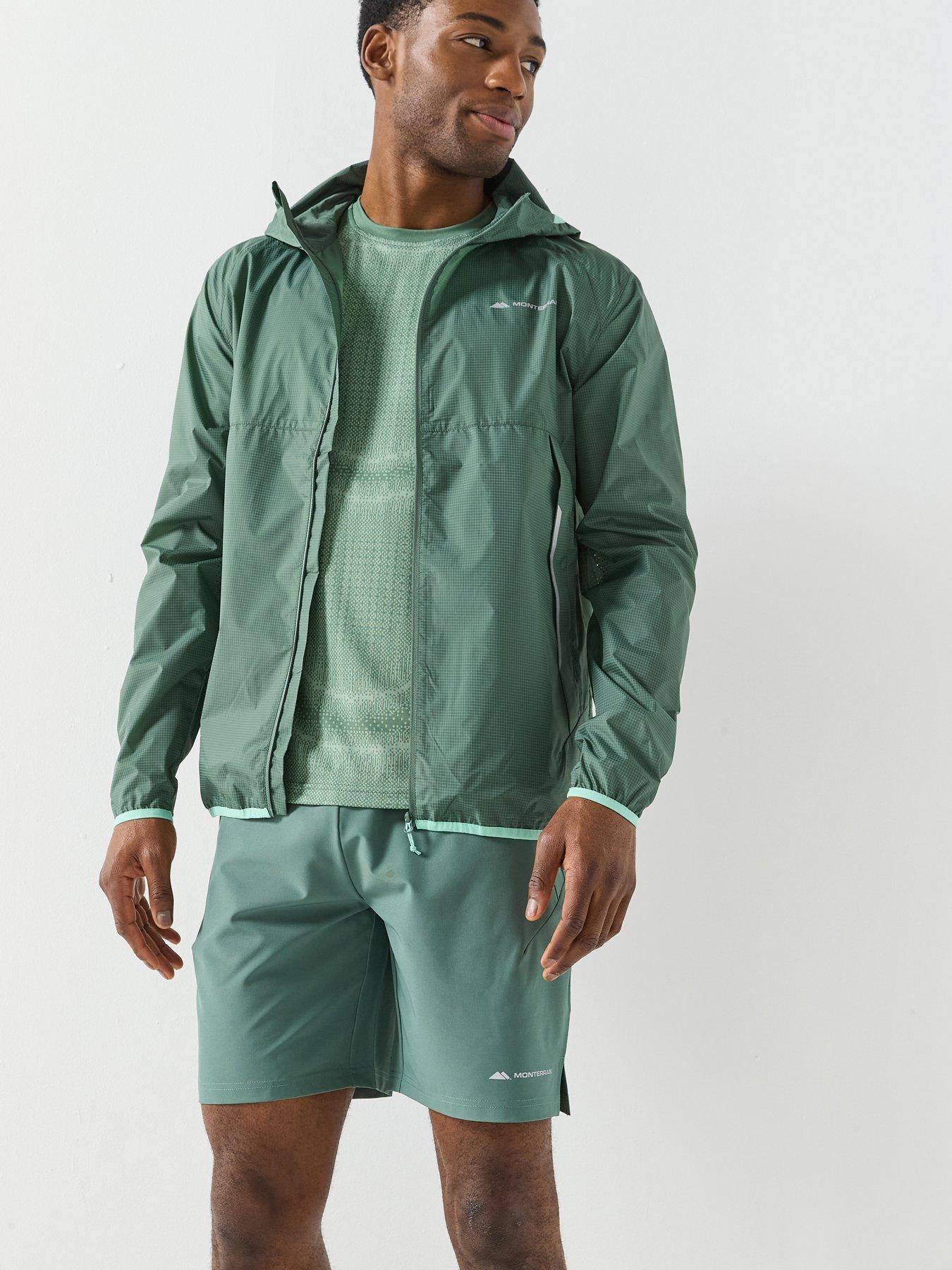 Image 1 of 6 of Monterrain Mens Vapor Windbreaker - Green