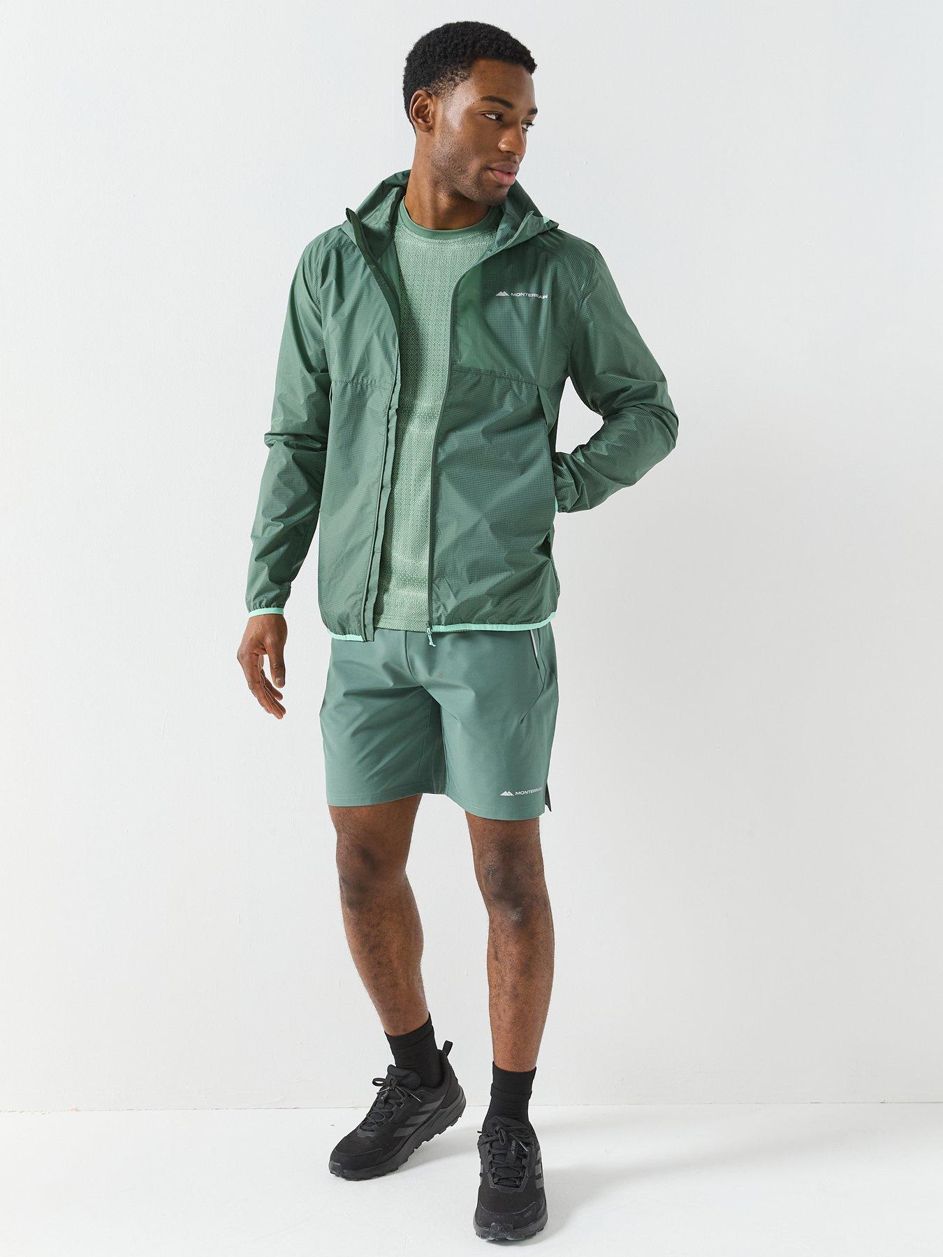 Image 3 of 6 of Monterrain Mens Vapor Windbreaker - Green
