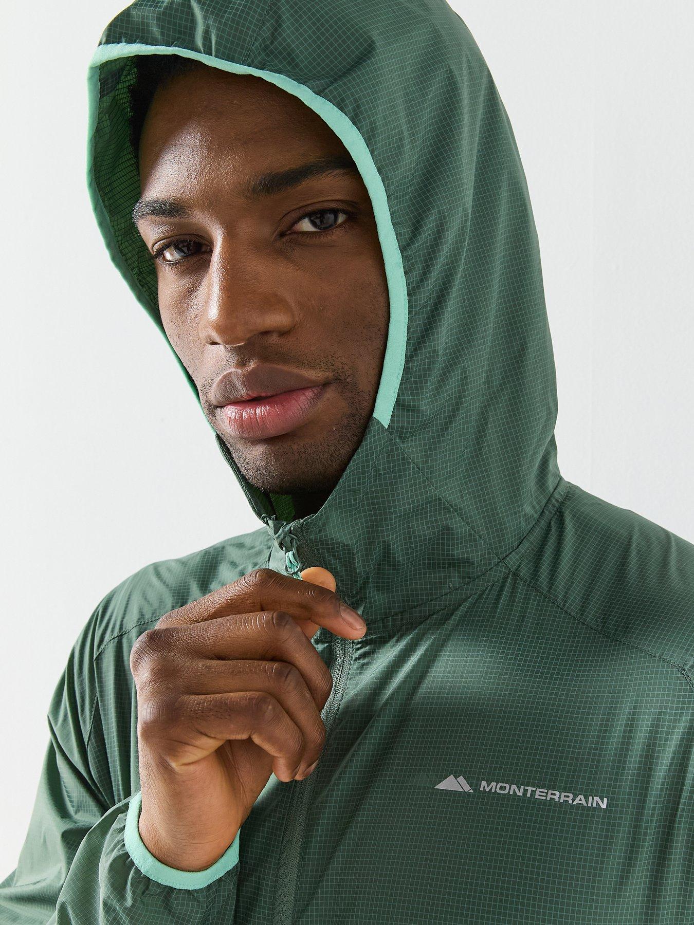 Image 4 of 6 of Monterrain Mens Vapor Windbreaker - Green