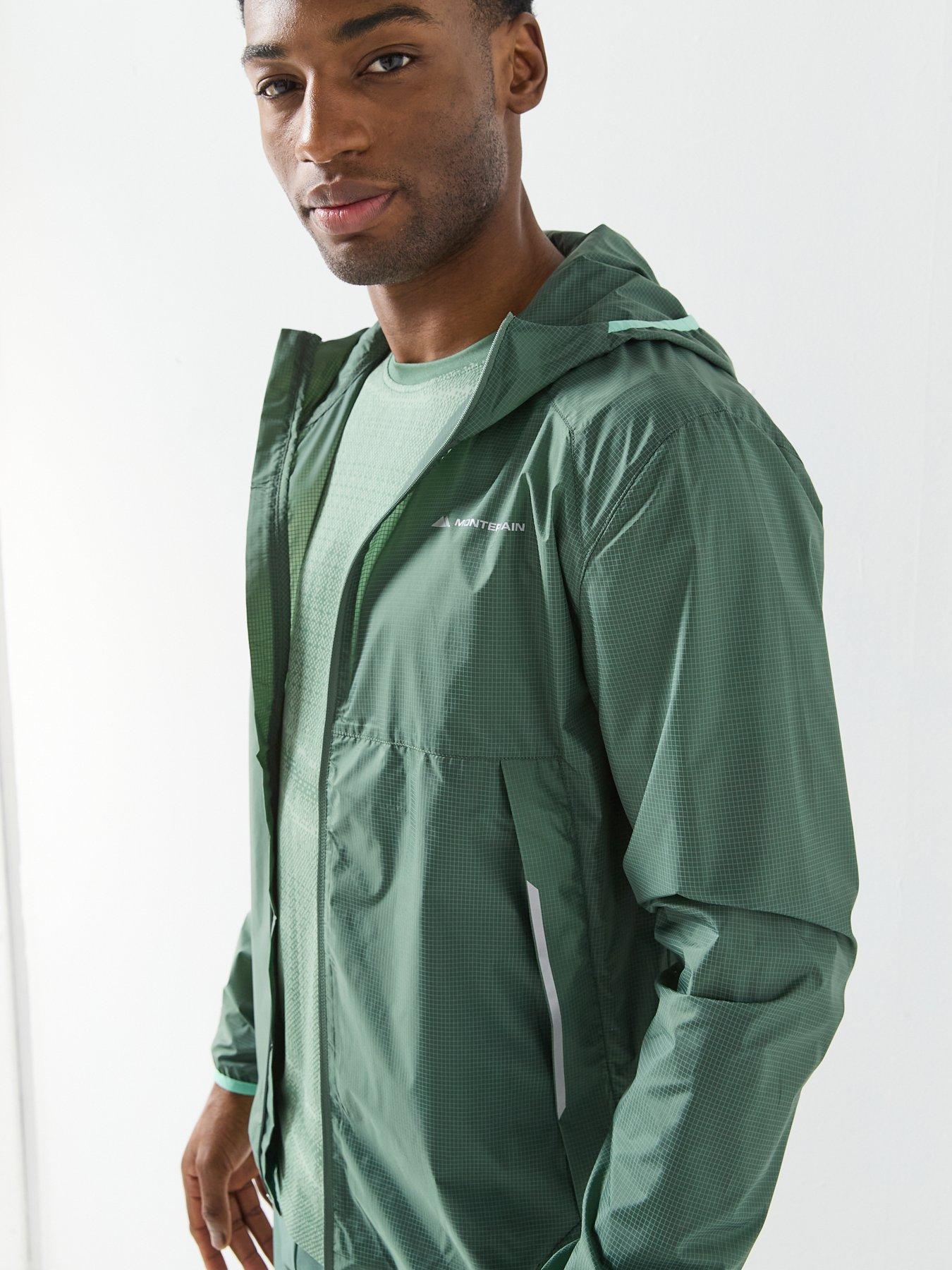 Image 5 of 6 of Monterrain Mens Vapor Windbreaker - Green