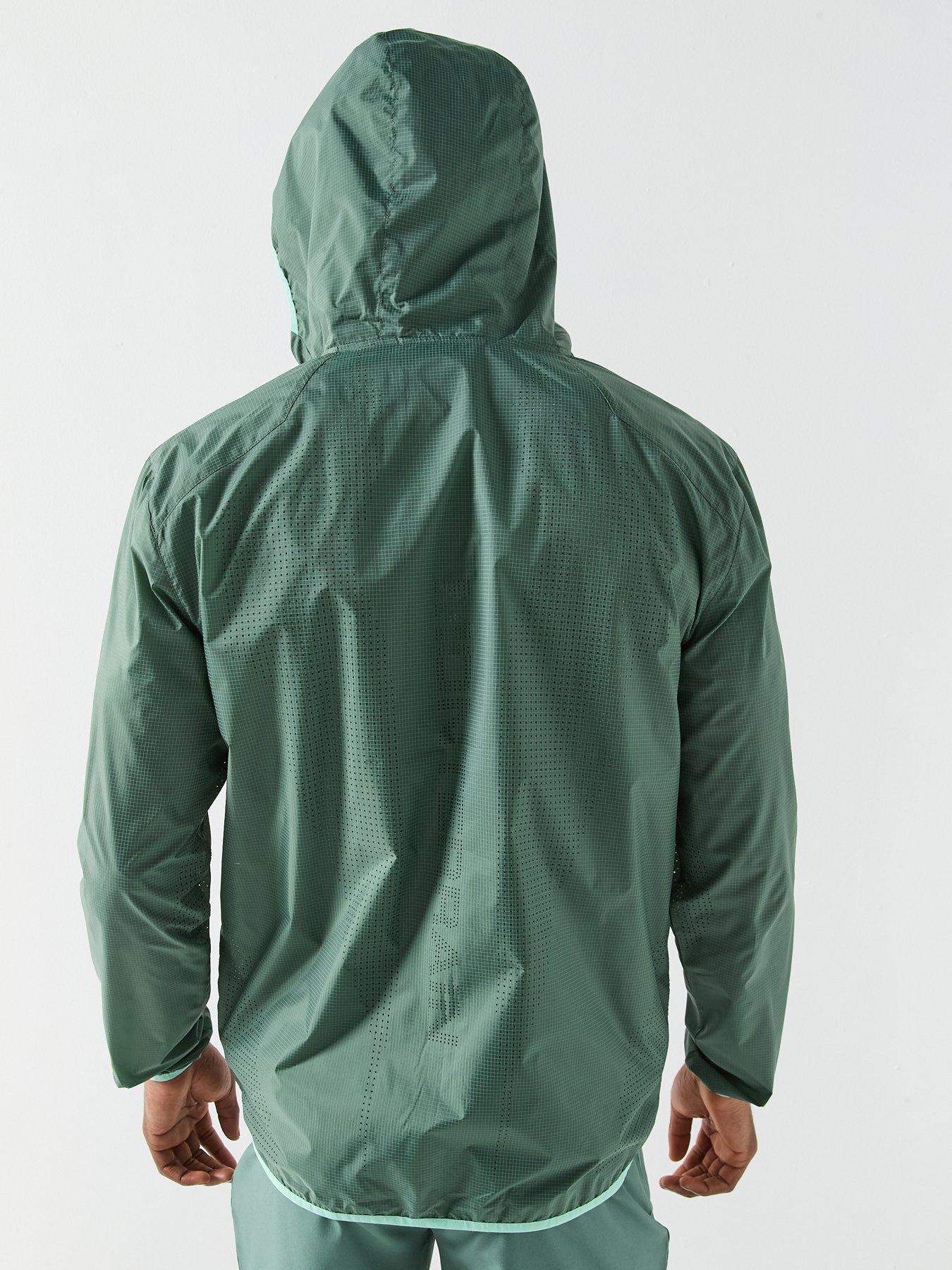 Image 6 of 6 of Monterrain Mens Vapor Windbreaker - Green