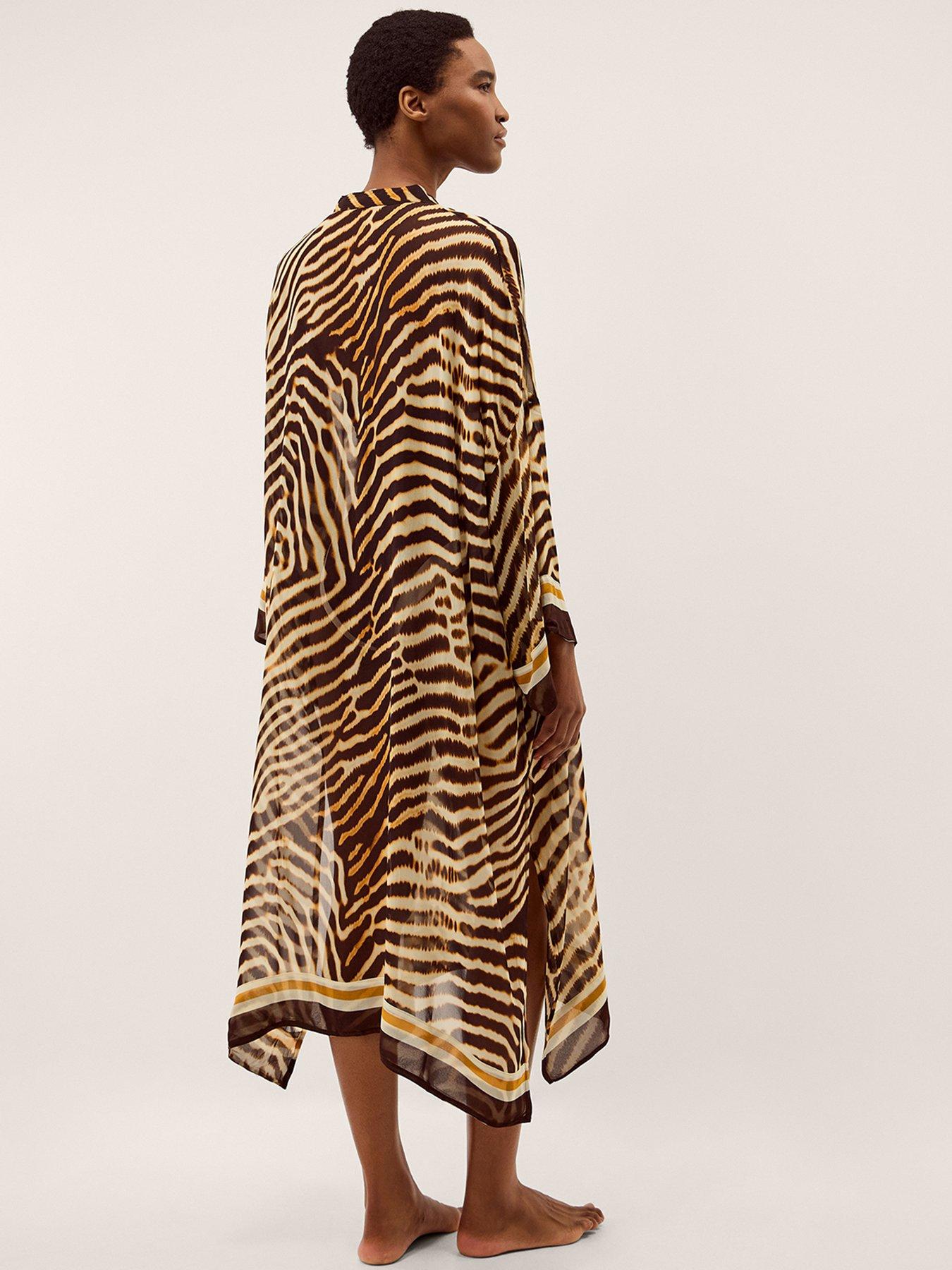 Image 2 of 4 of Monsoon Clarissa Animal Kaftan