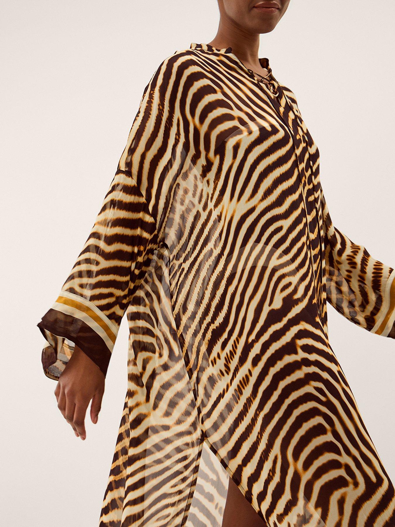 Image 3 of 4 of Monsoon Clarissa Animal Kaftan
