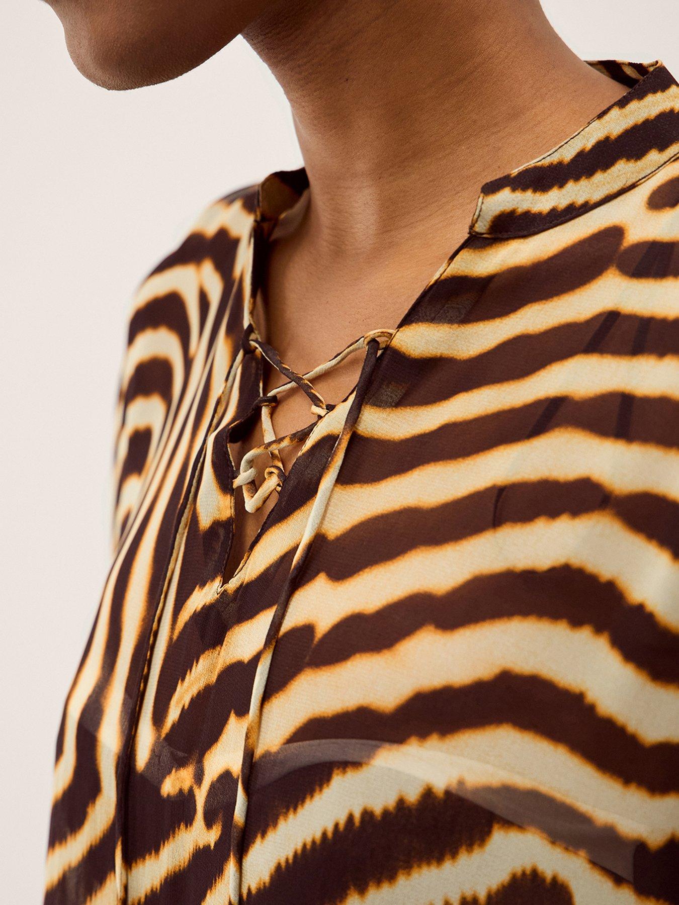 Image 4 of 4 of Monsoon Clarissa Animal Kaftan