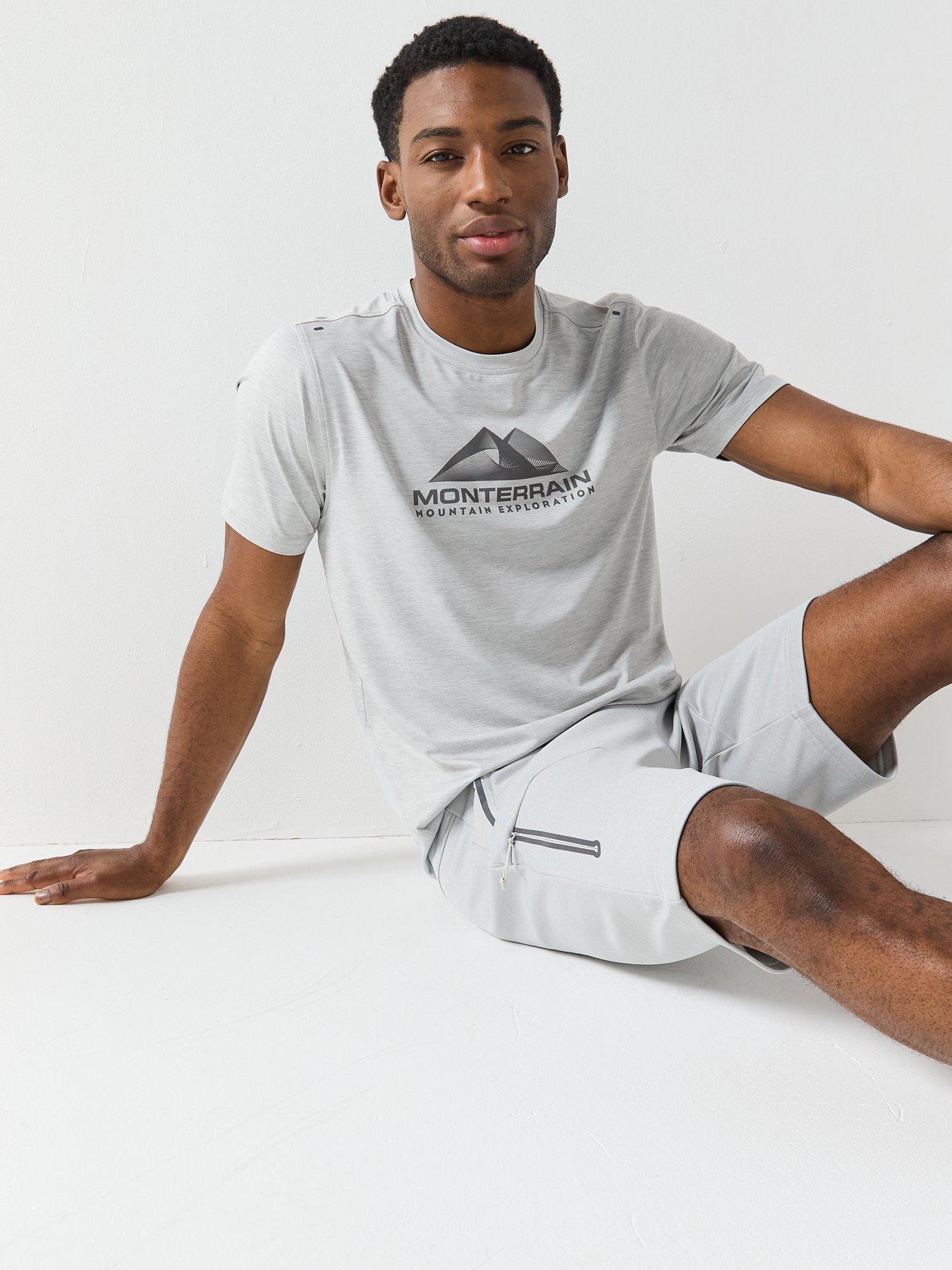 Image 4 of 6 of Monterrain Mens Speed 2.0 Poly T-Shirt - Grey