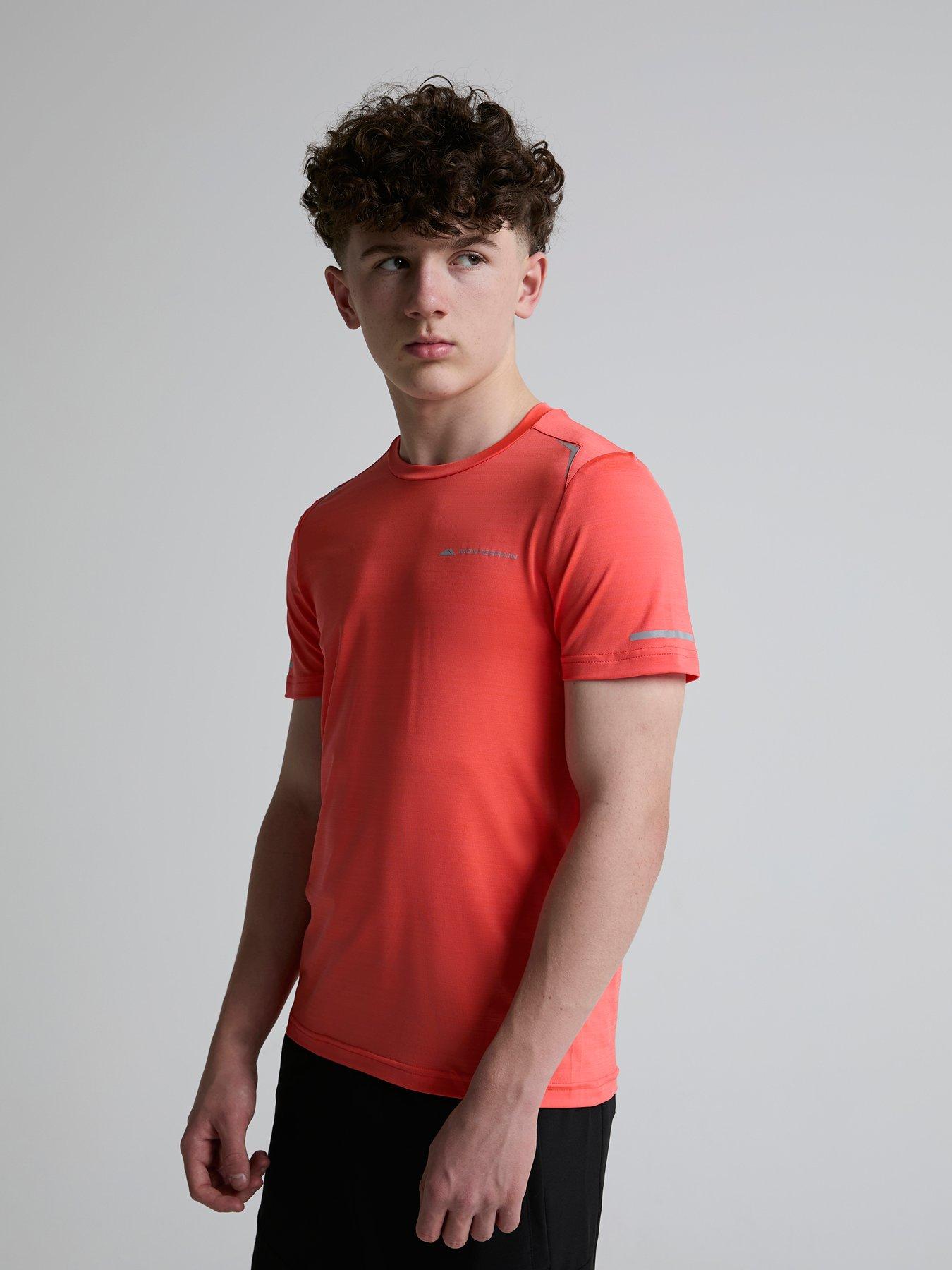 Image 1 of 5 of Monterrain Kids Bolt 2.0 Space Dye T-Shirt - Red