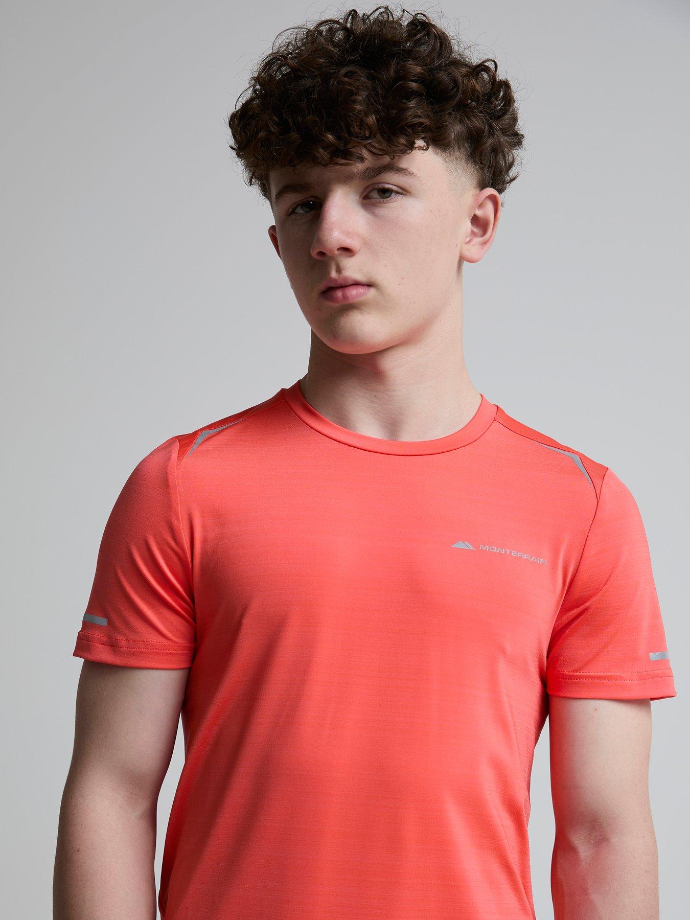 Image 4 of 5 of Monterrain Kids Bolt 2.0 Space Dye T-Shirt - Red