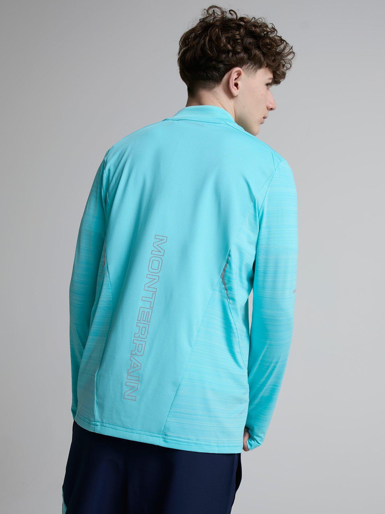 monterrain-kids-bolt-space-dye-quarter-zip-bluestillFront