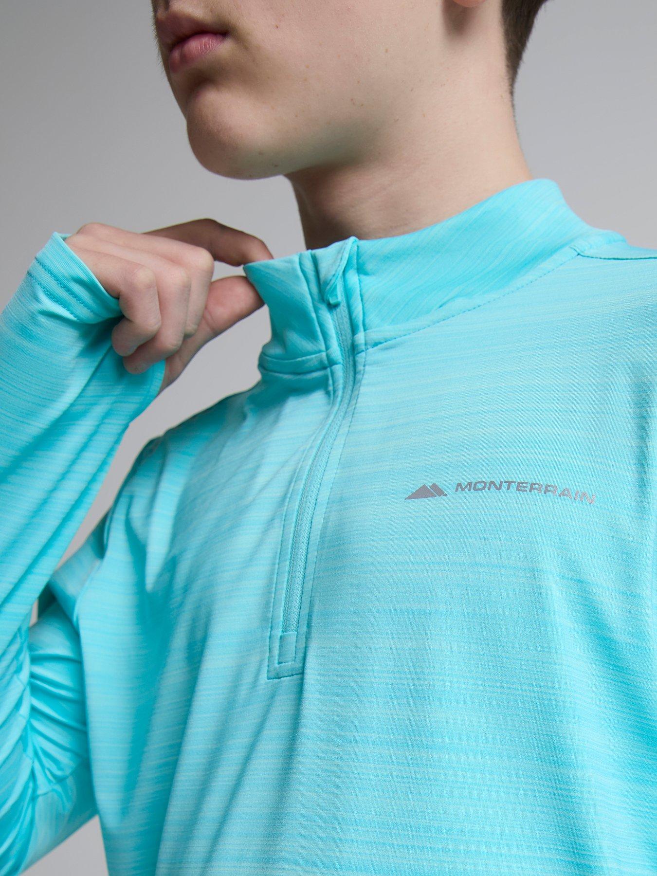 monterrain-kids-bolt-space-dye-quarter-zip-bluedetail
