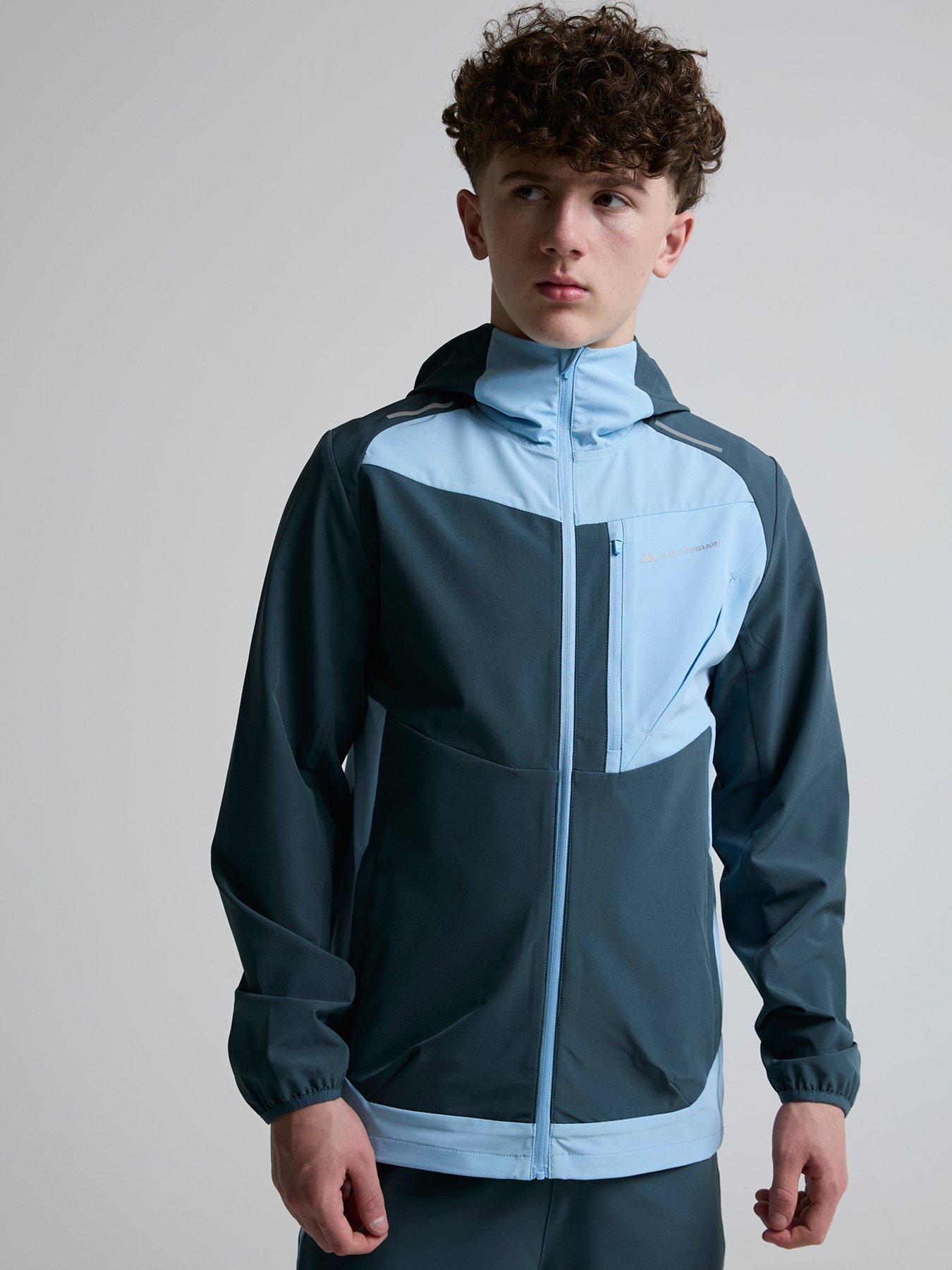 Image 4 of 5 of Monterrain Kids Deflect 2.0 Woven Zt Hood - Blue