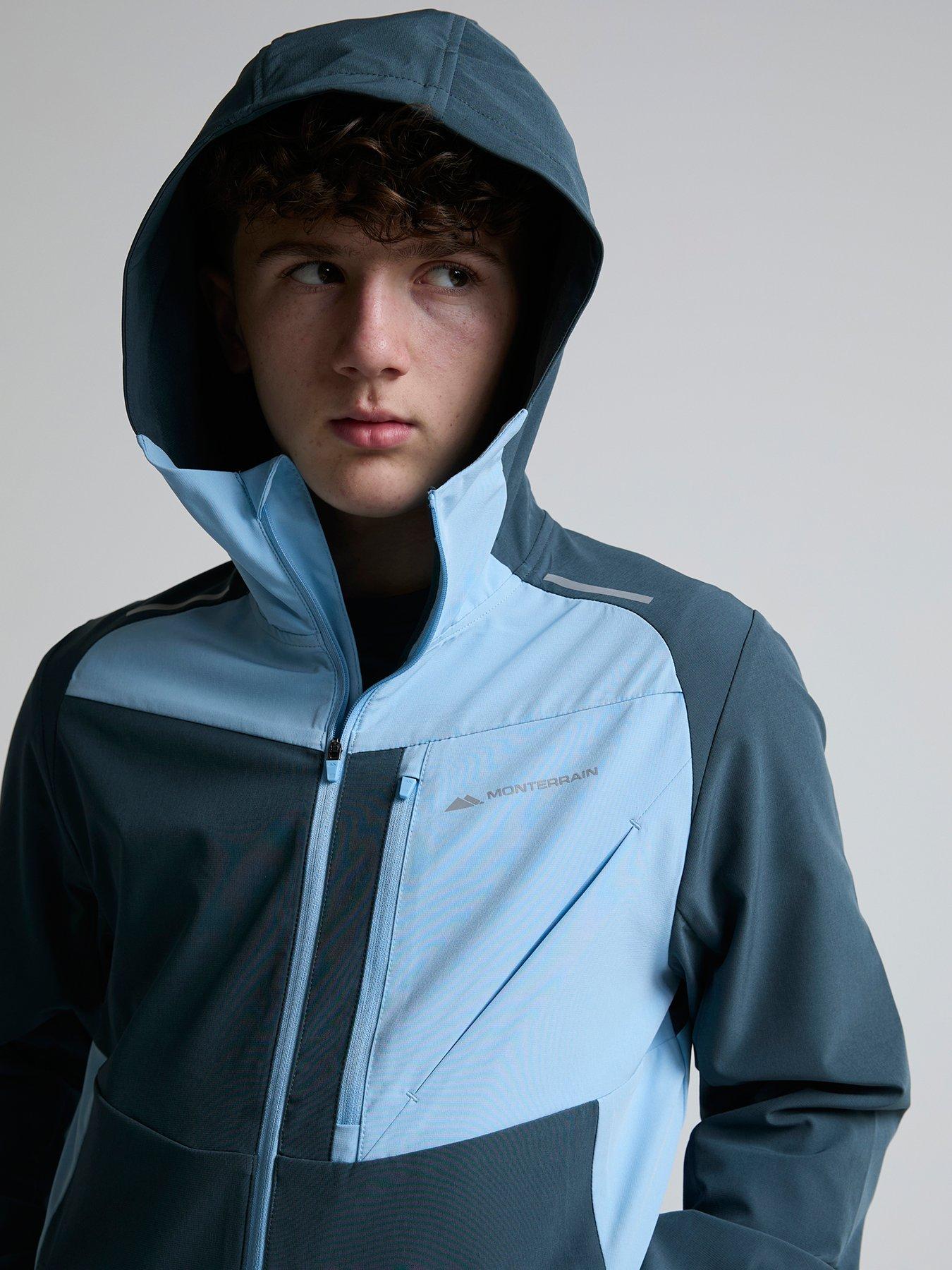 Image 5 of 5 of Monterrain Kids Deflect 2.0 Woven Zt Hood - Blue