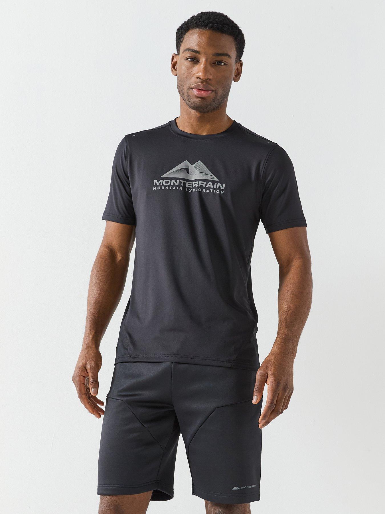 Image 1 of 5 of Monterrain Mens Speed 2.0 Poly T-Shirt - Black