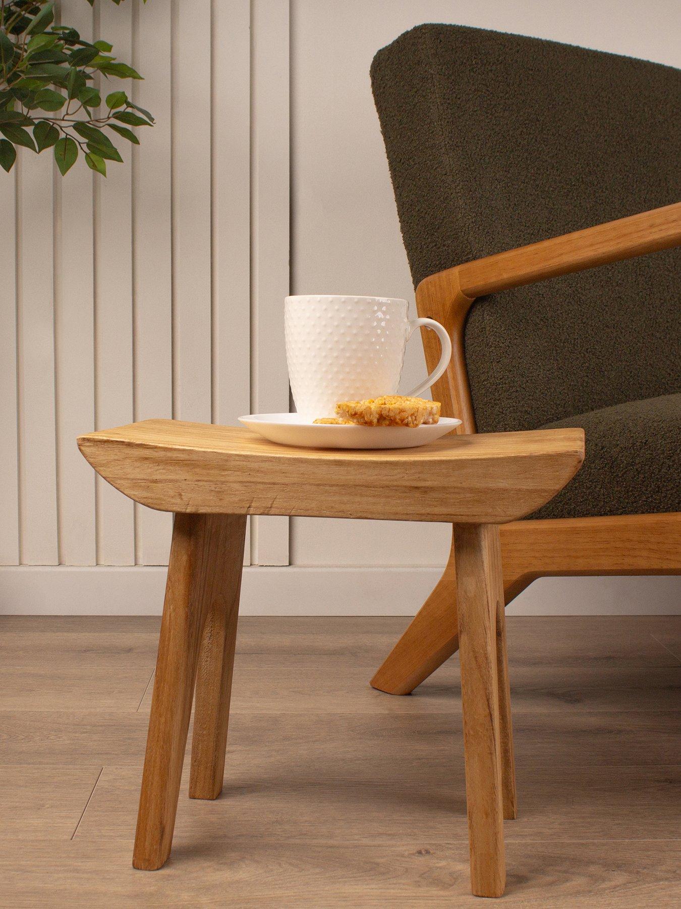 Very Home Wooden Decor Stool / Small Side Table