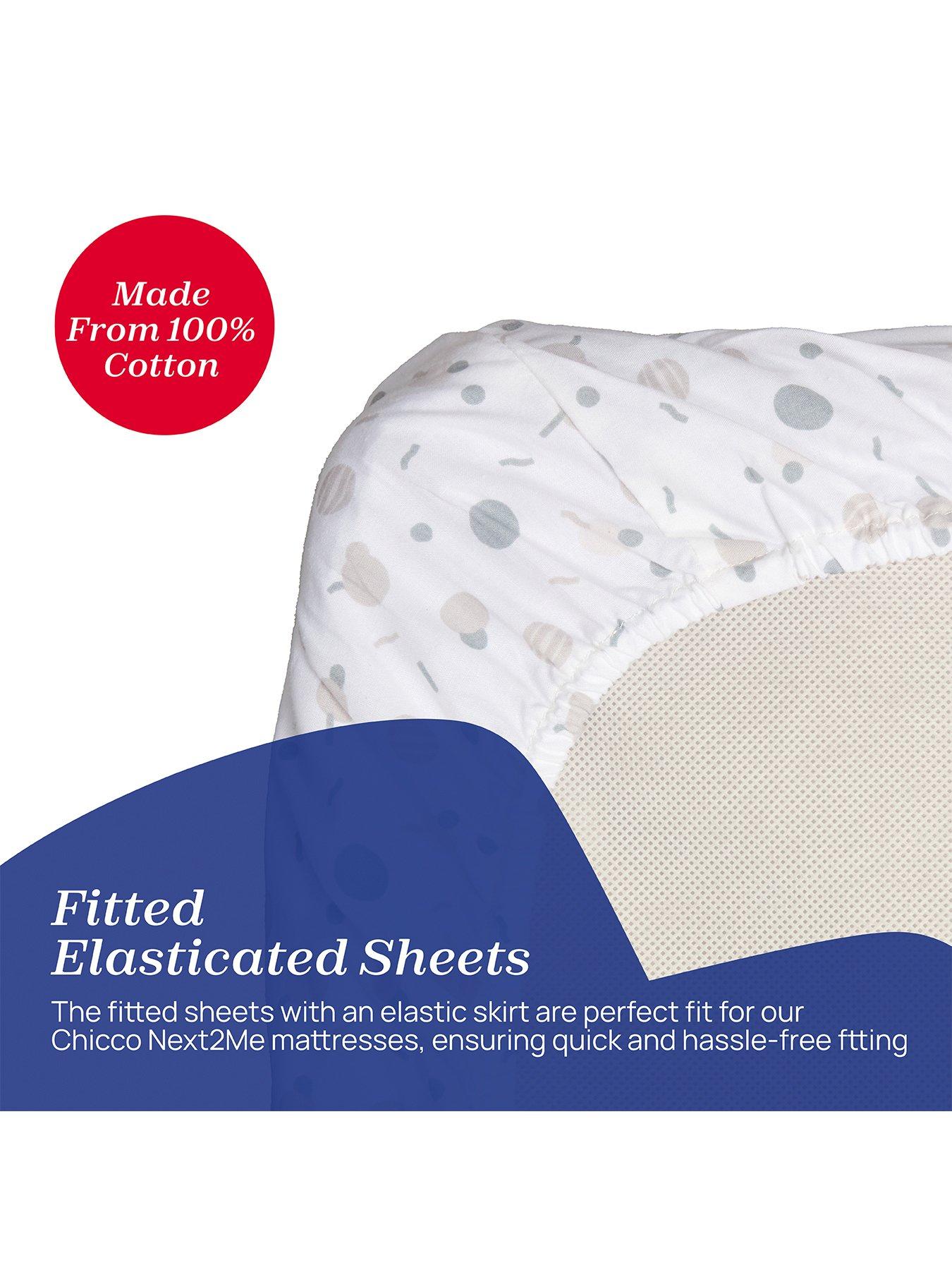 Image 5 of 6 of Chicco Next2Me Cotton Crib Set 2 Pieces - Confetti