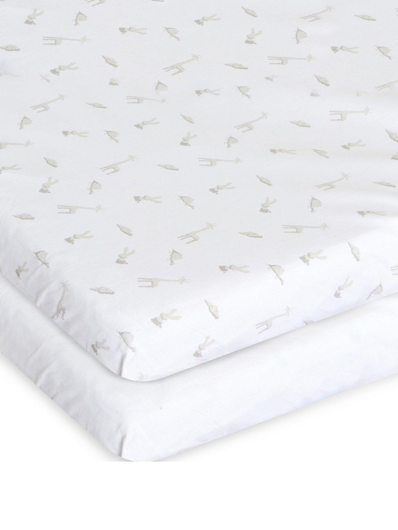 Image 1 of 6 of Chicco Next2Me Cotton Crib Set 2 Pieces - Cloud
