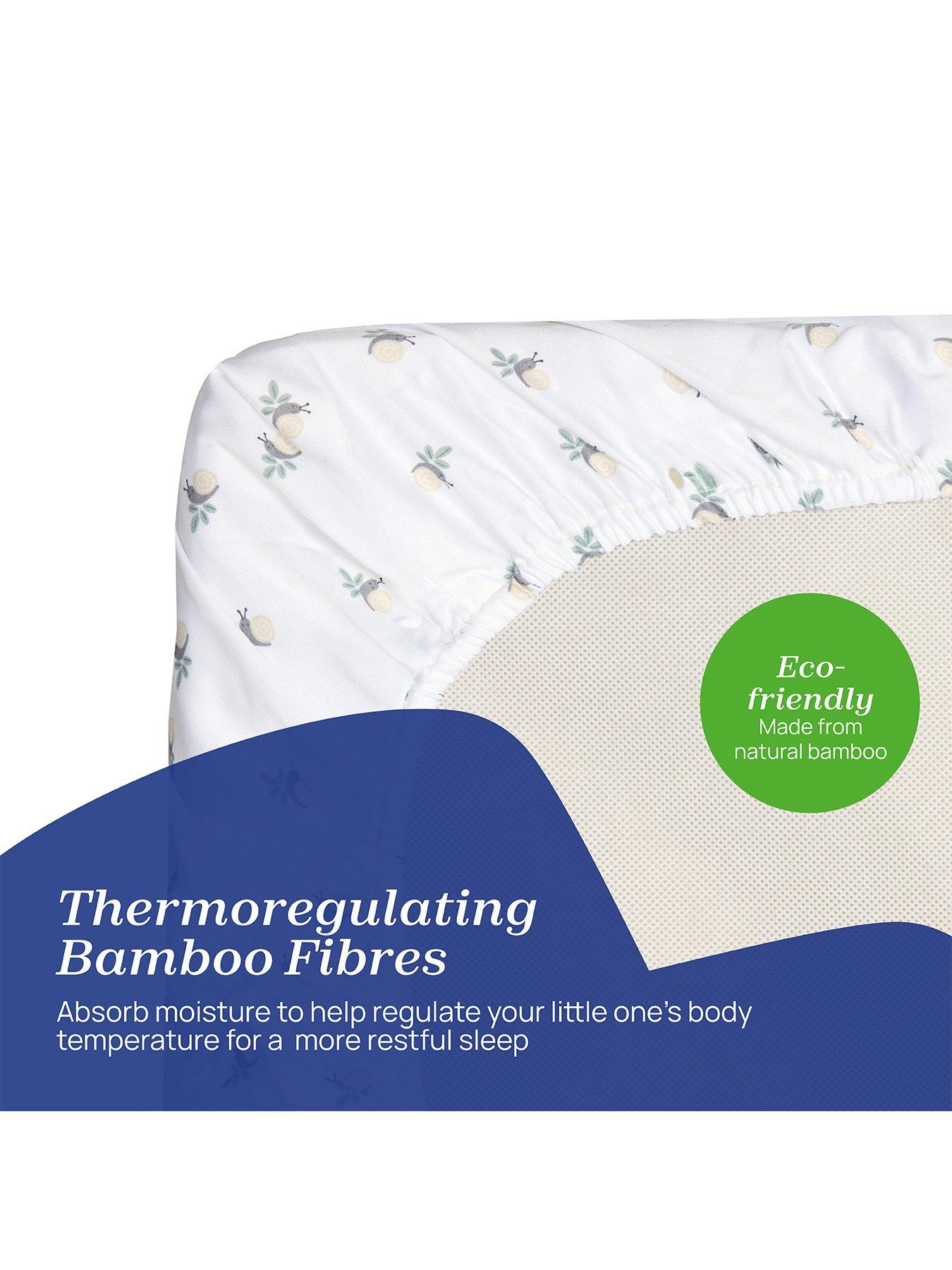 Image 2 of 6 of Chicco Next2Me Bamboo Crib Set 2 Pieces - Greenery
