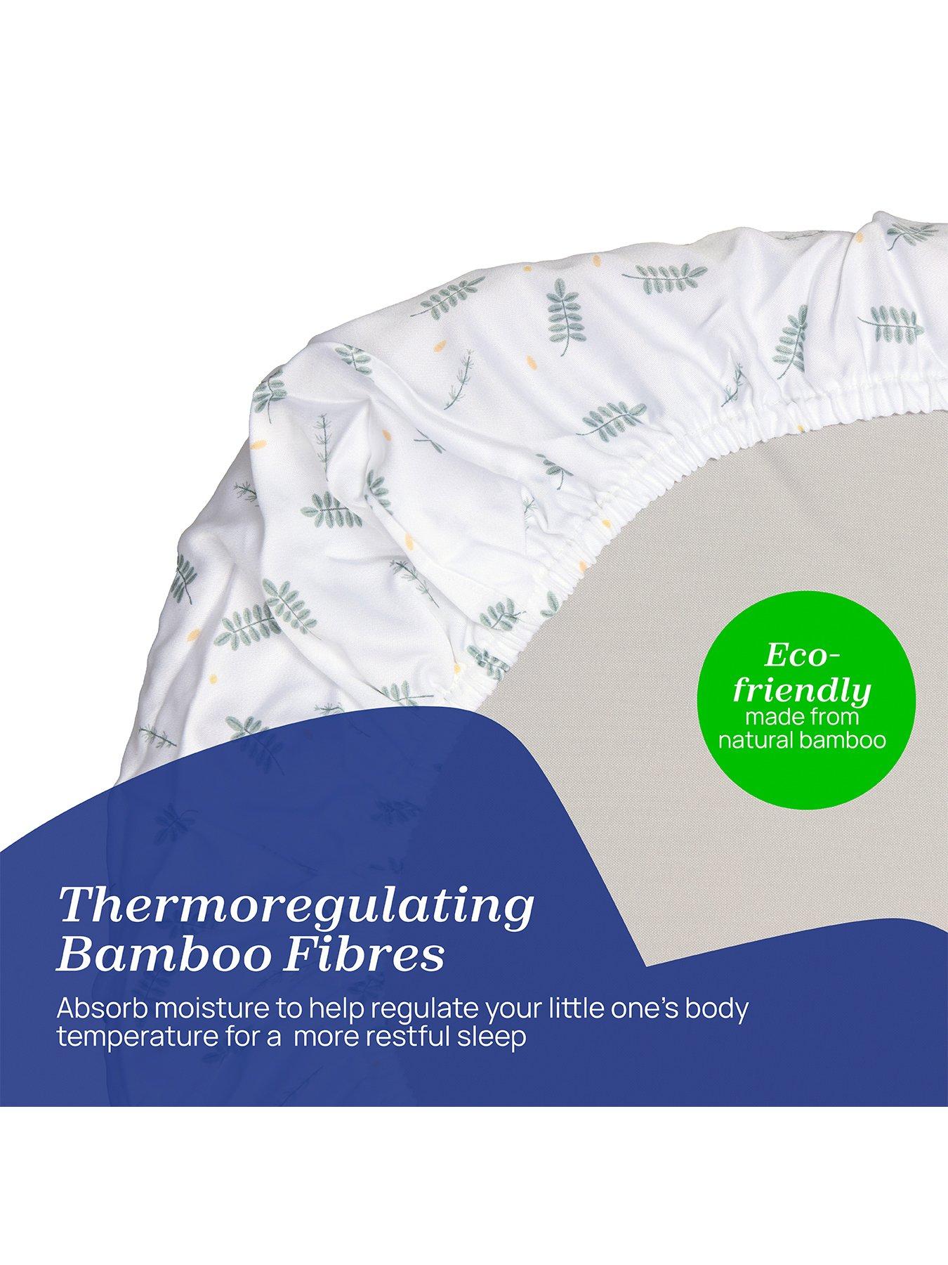 Image 4 of 6 of Chicco Baby Hug Bamboo Crib Set 2 Pieces - Greenery